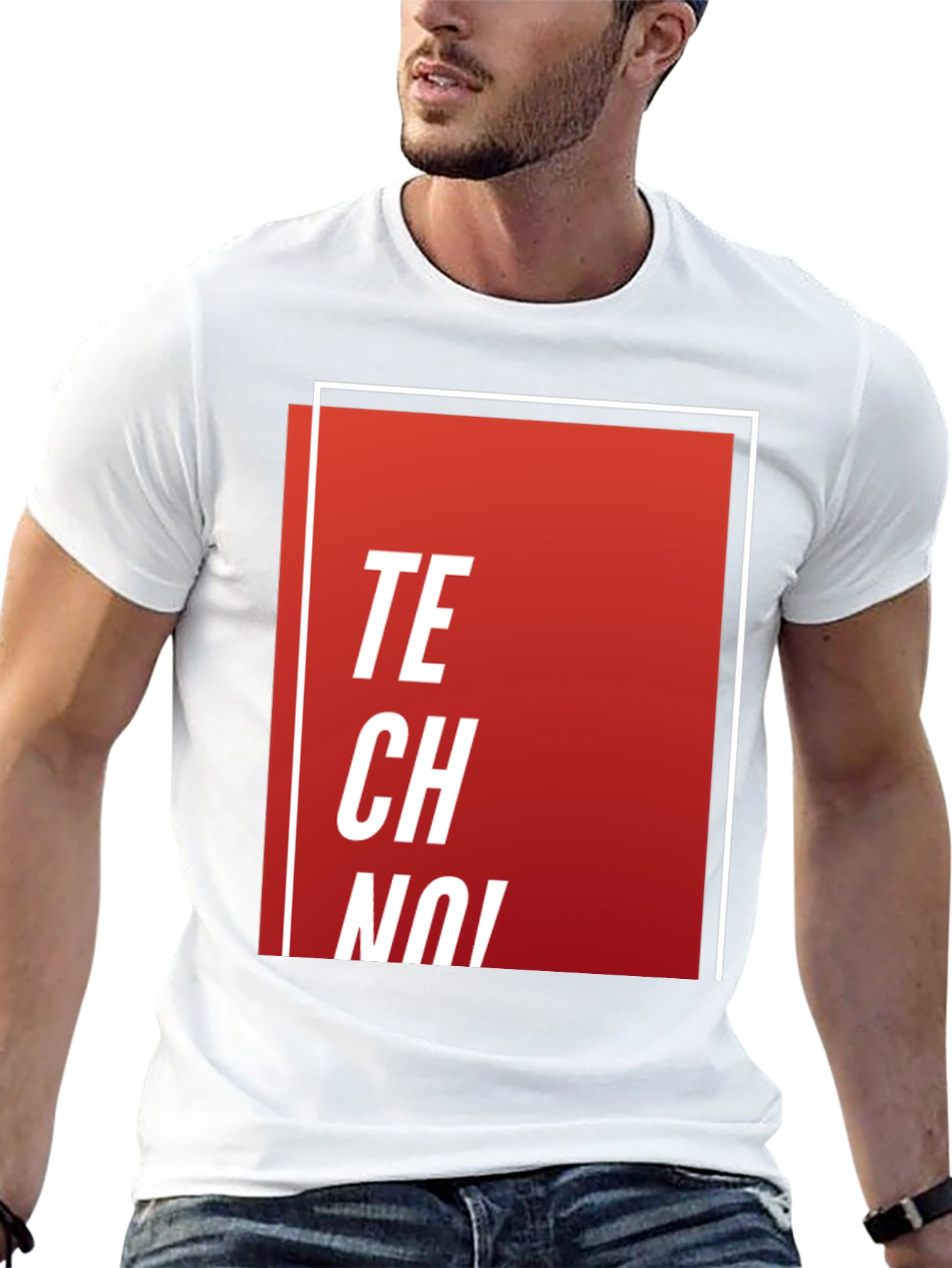 Techno Music Graphic Tee - Stylish Black T-Shirt