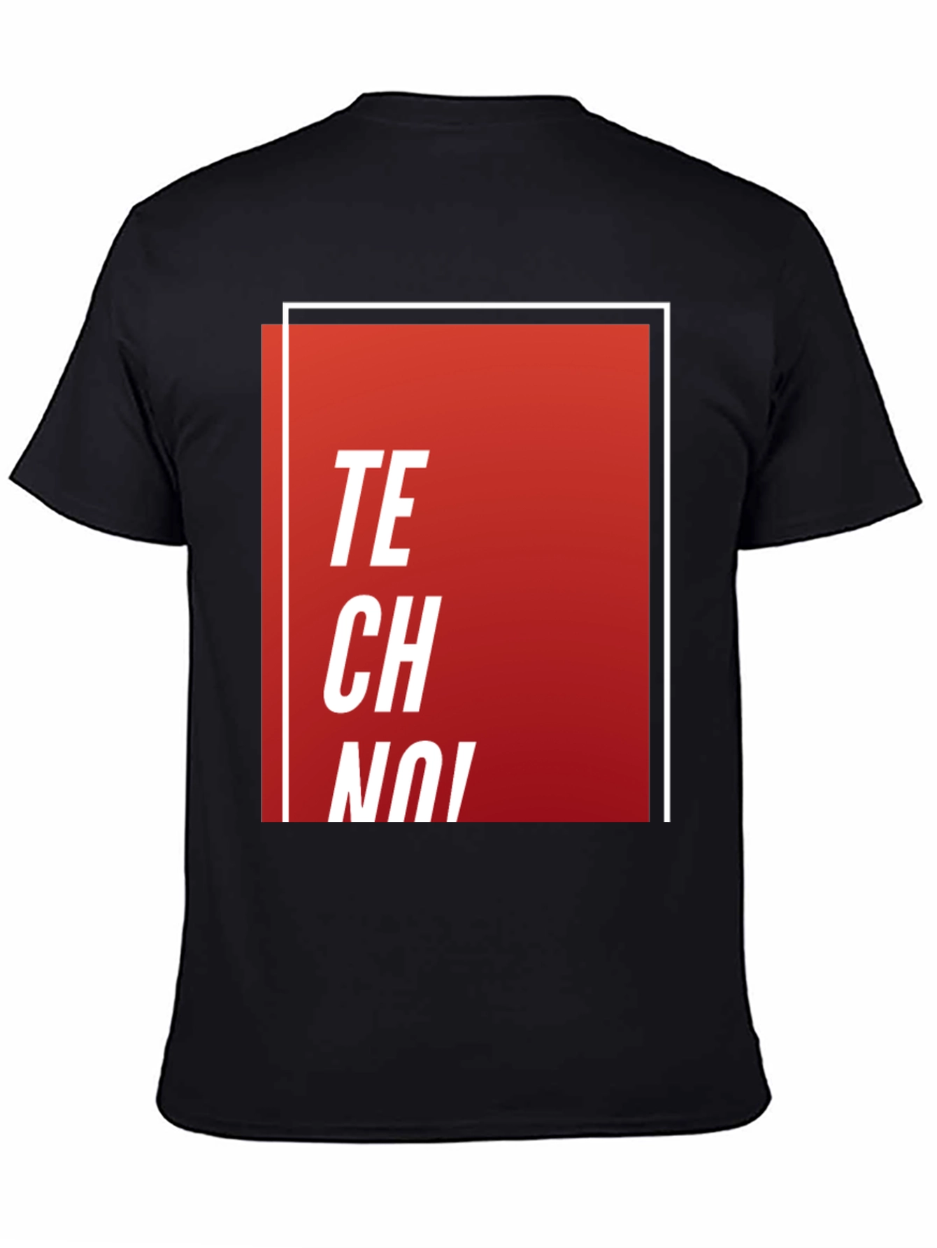Techno Music Graphic Tee - Stylish Black T-Shirt