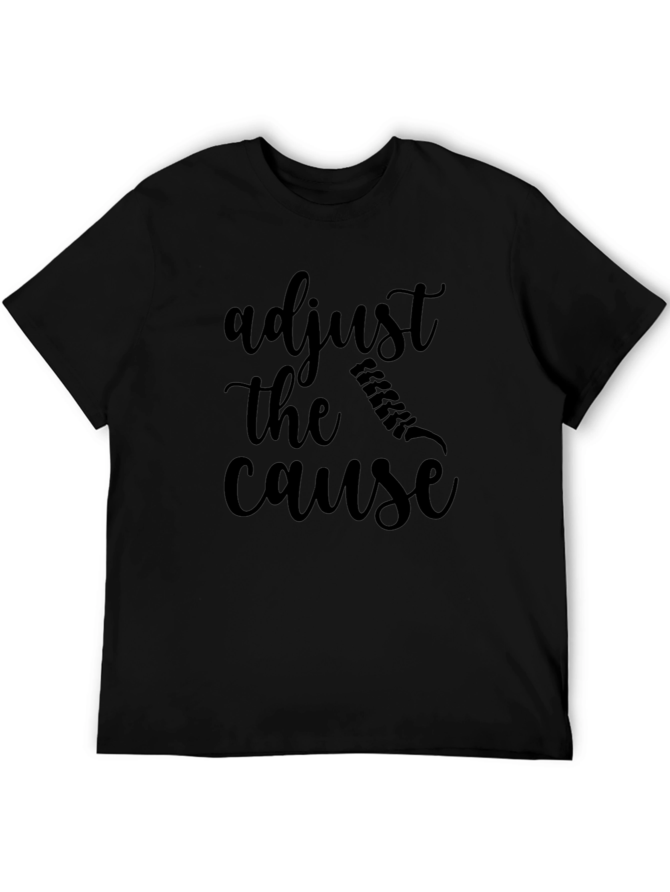 Adjust The Cause Graphic Tee - Black