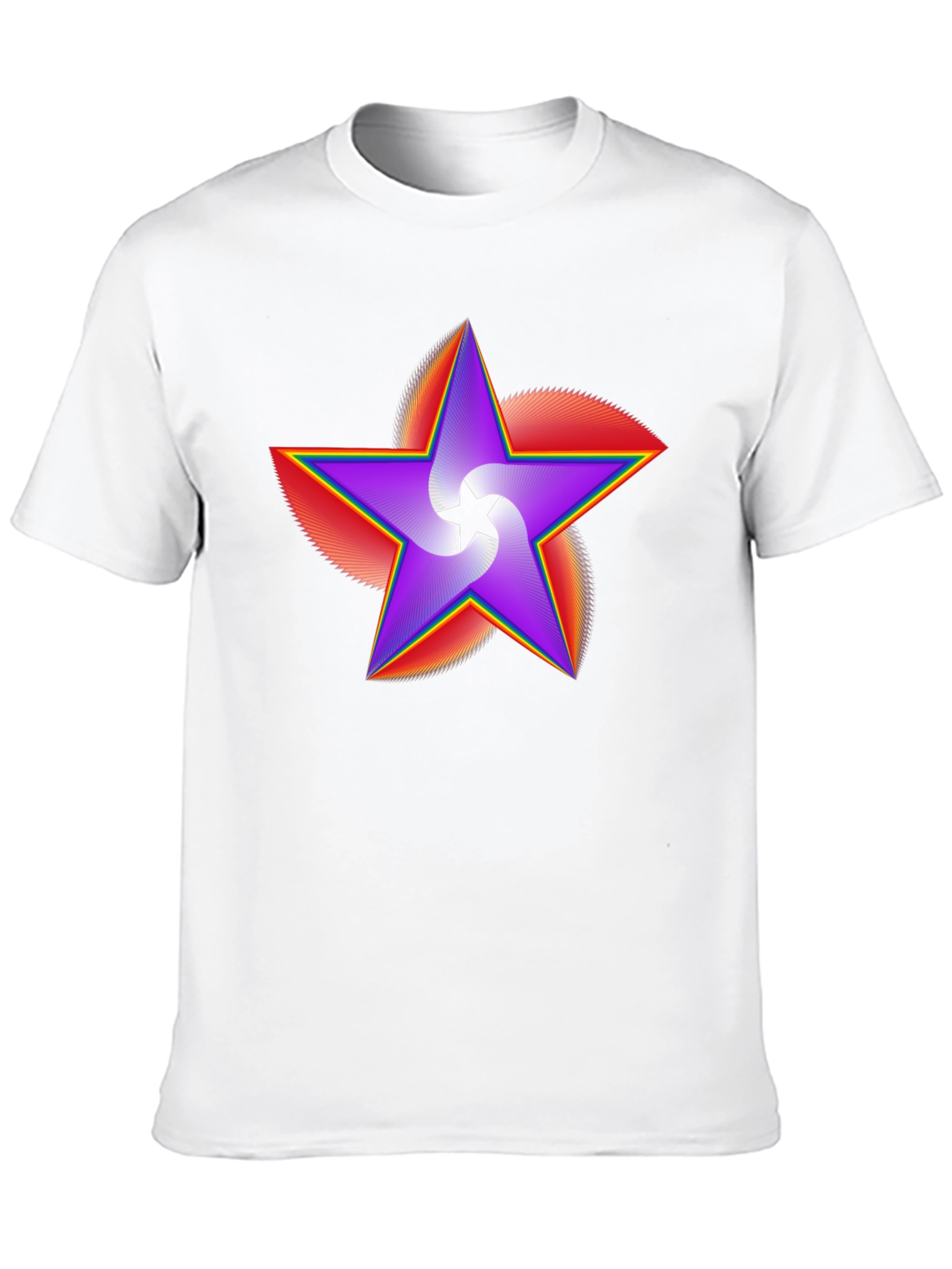 Vivid Star Graphic Black T-Shirt