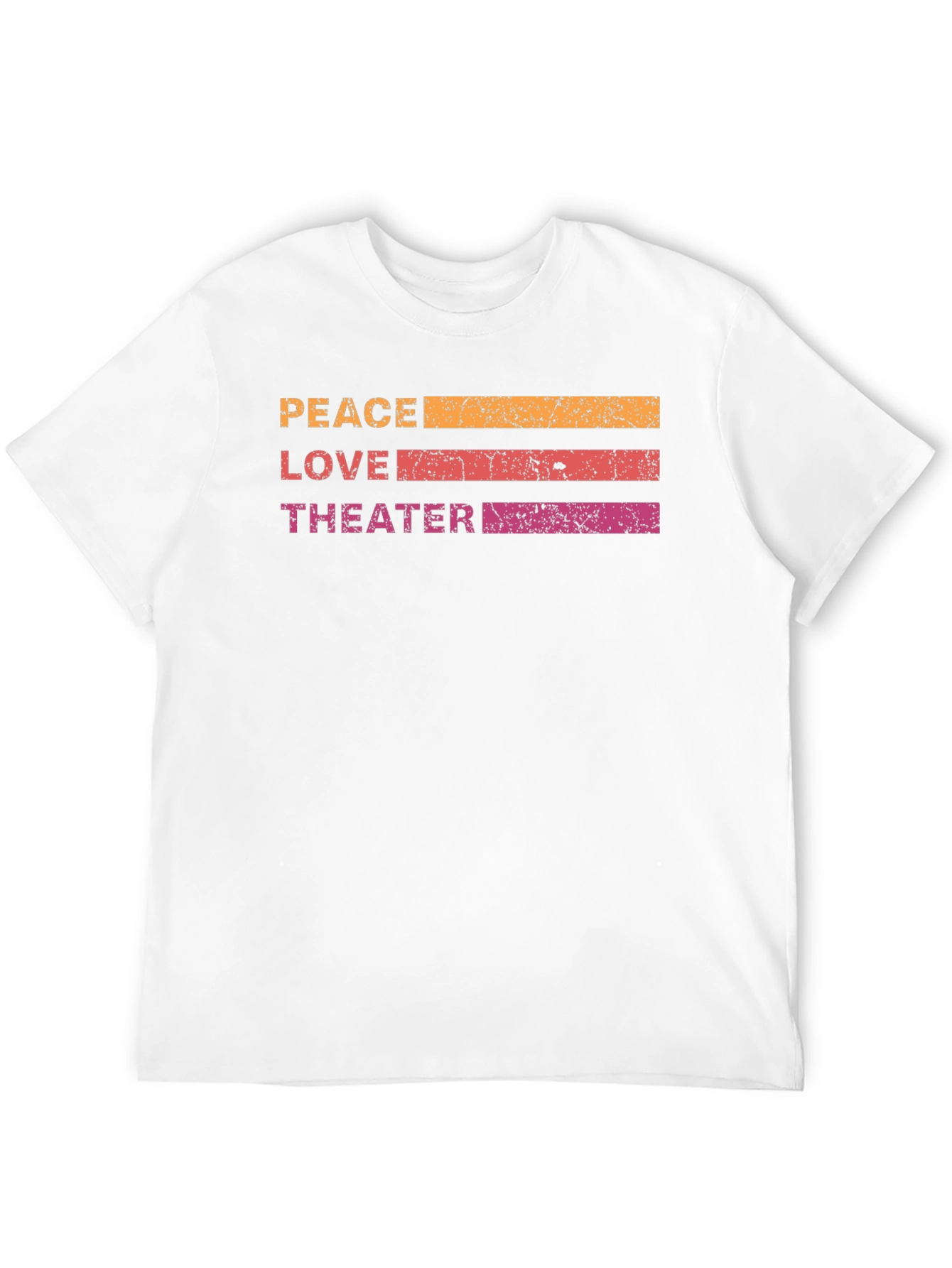 Peace Love Theater T-Shirt - Retro Design