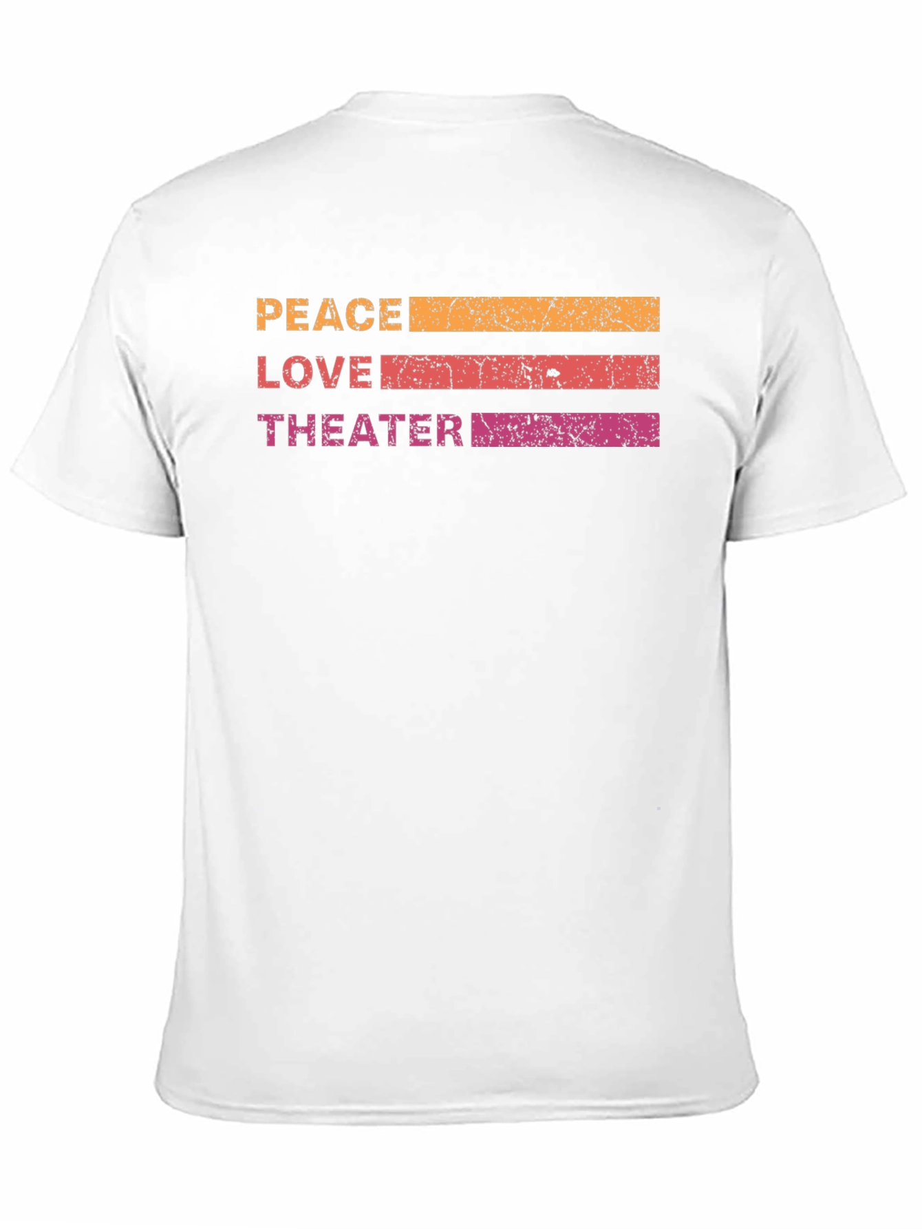 Peace Love Theater T-Shirt - Retro Design
