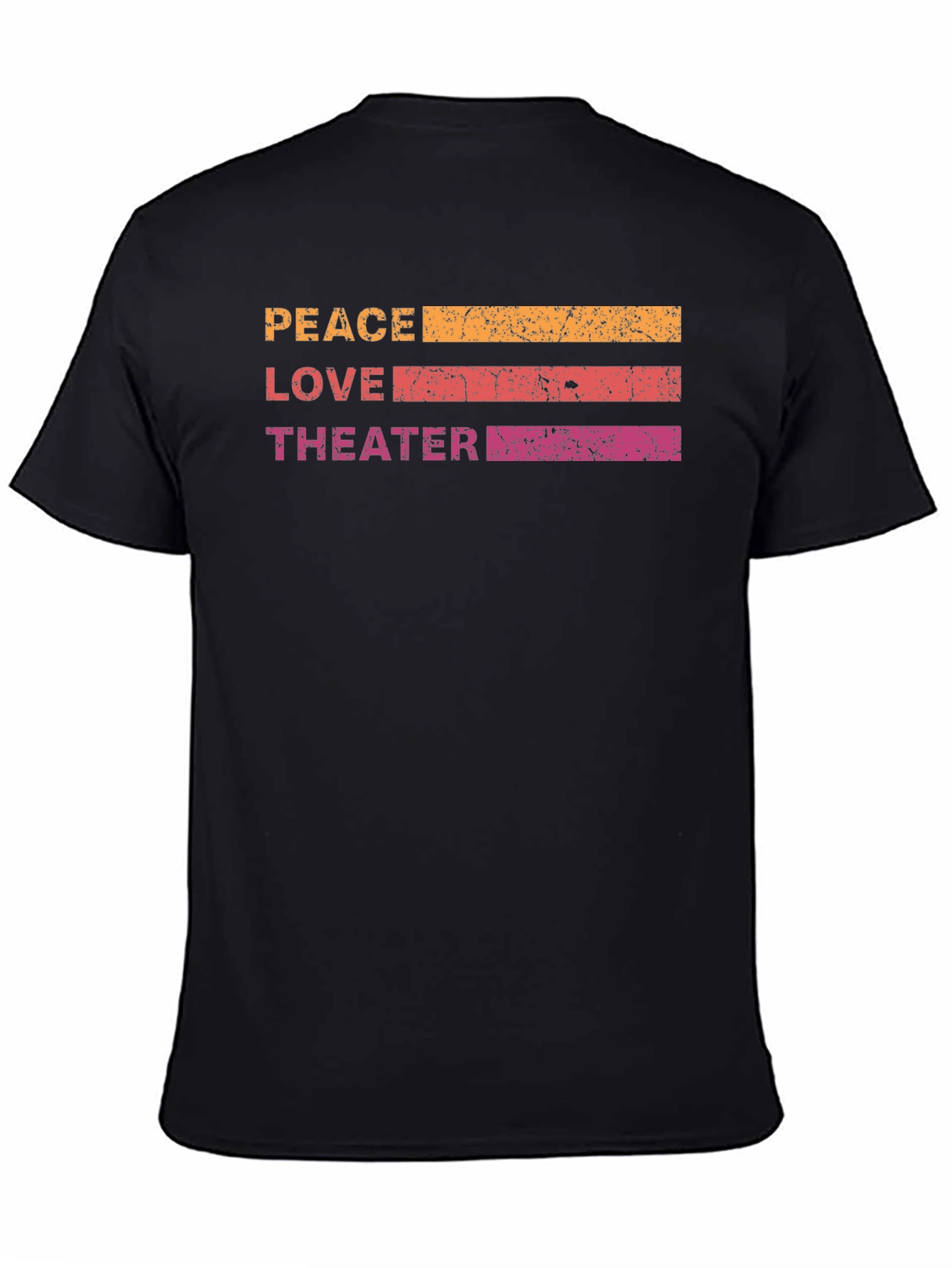 Peace Love Theater T-Shirt - Retro Design