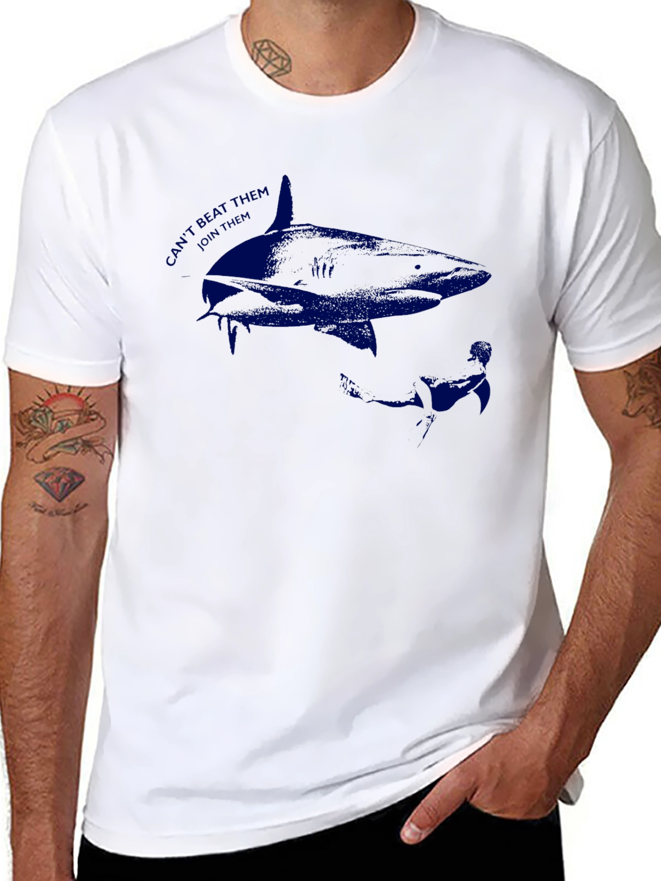 Shark Graphic Print T-Shirt
