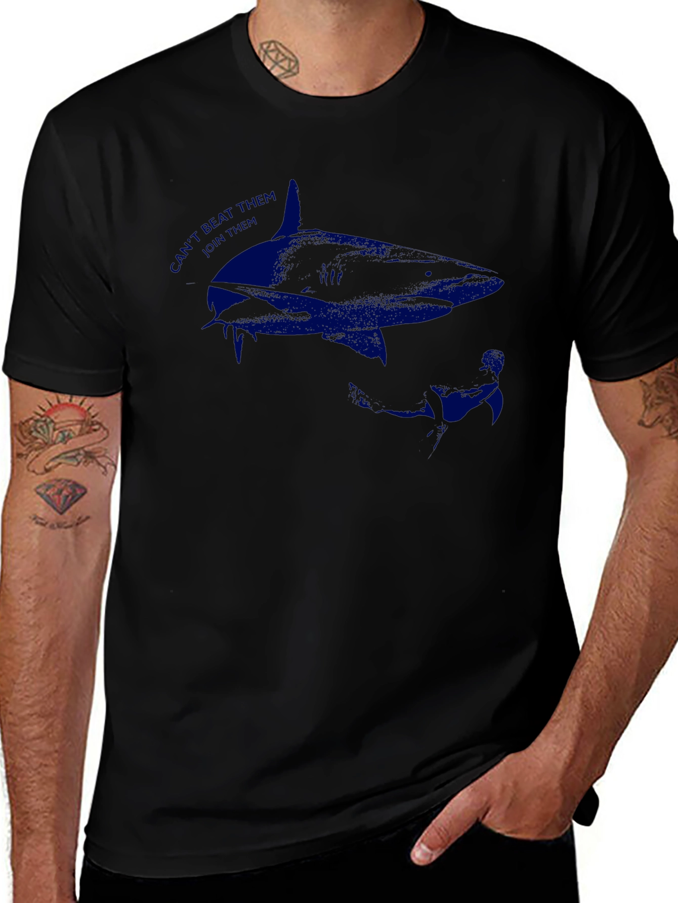 Shark Graphic Print T-Shirt