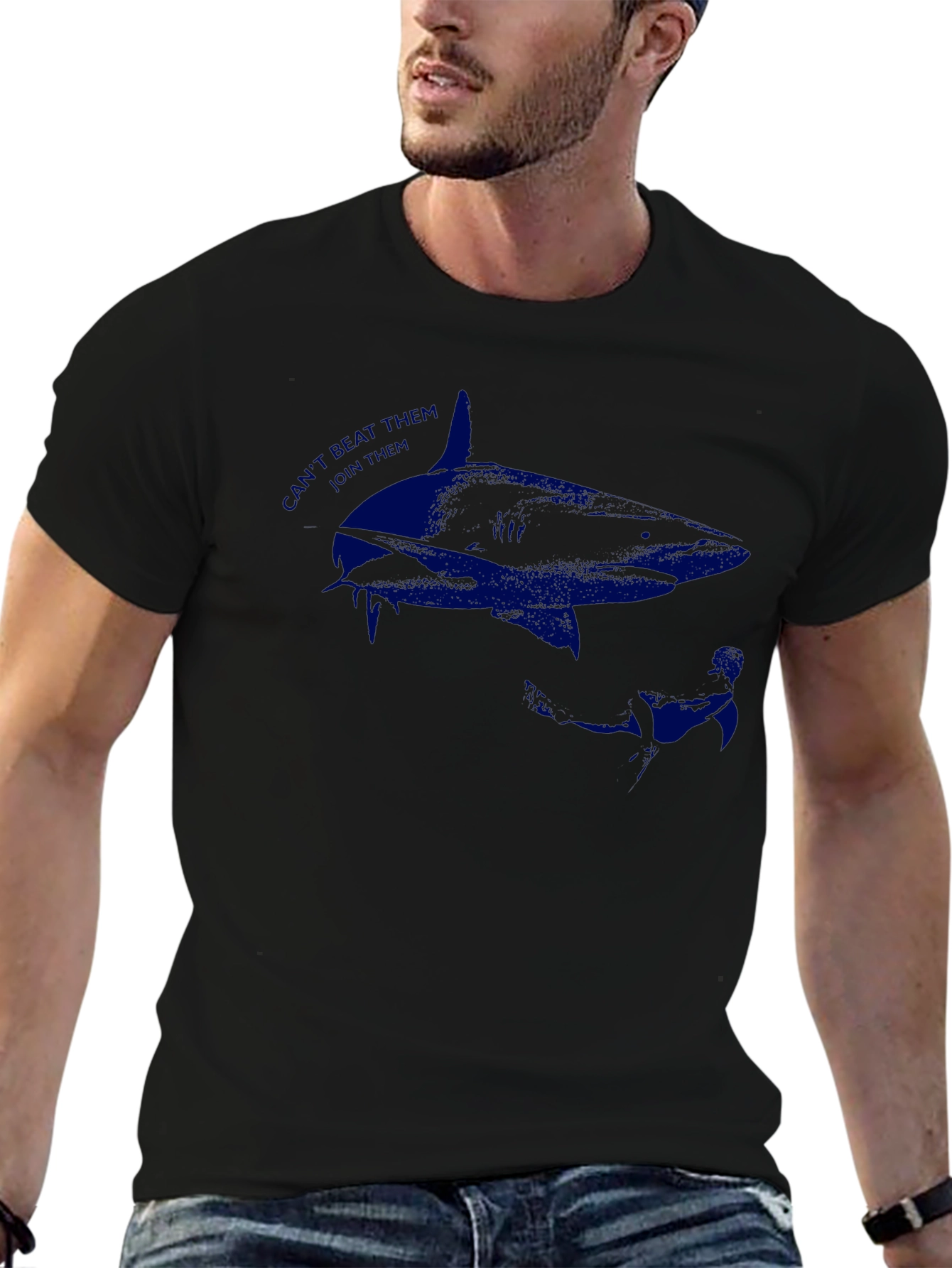 Shark Graphic Print T-Shirt