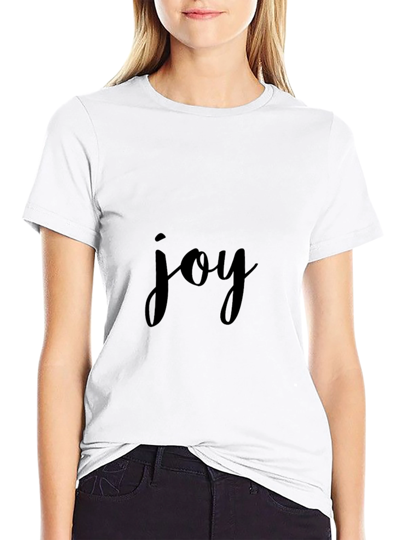 Joy Black T-Shirt - Mens Stylish Graphic Tee
