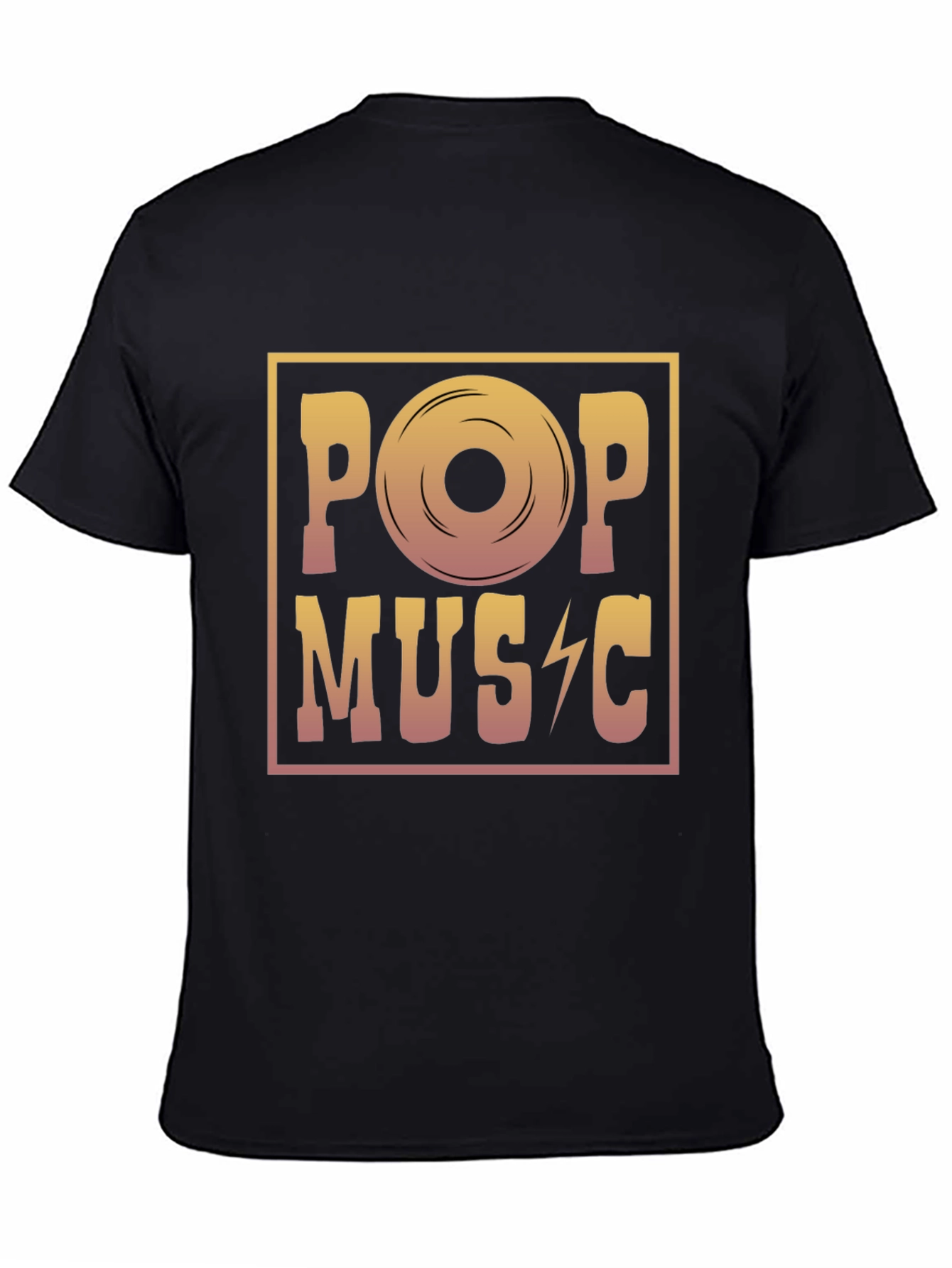 Pop Music Graphic Tee - Retro Vinyl Design T-Shirt
