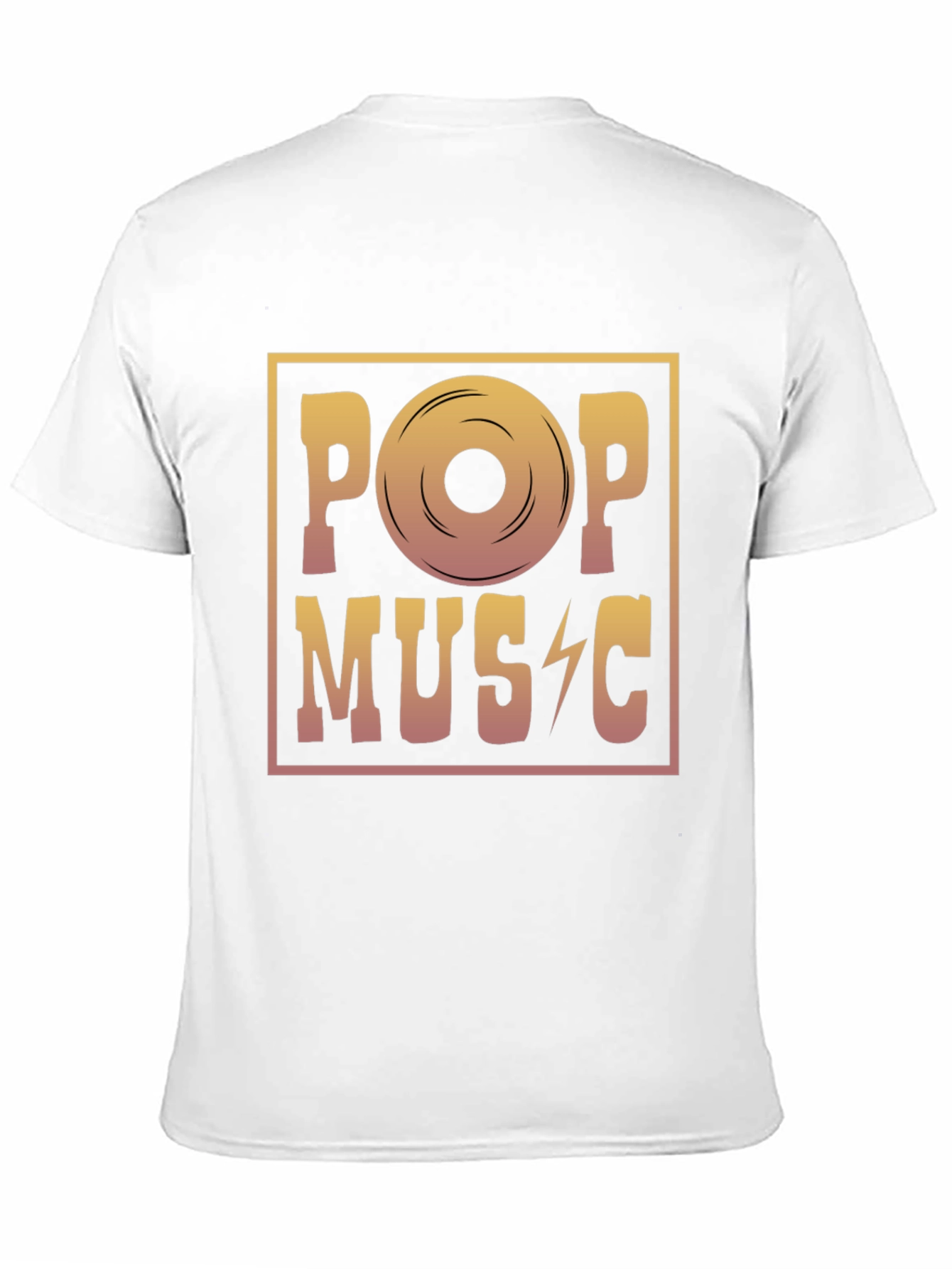 Pop Music Graphic Tee - Retro Vinyl Design T-Shirt