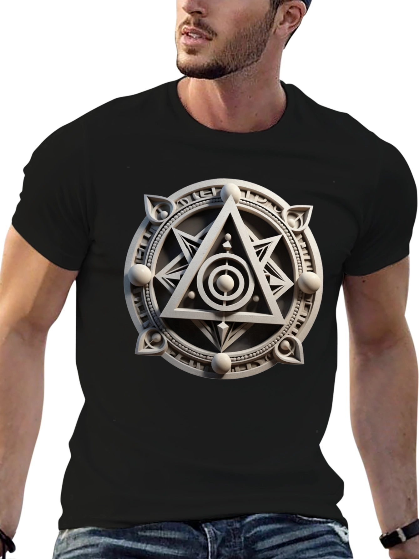 Mystic Symbol Graphic Tee - Geometric Design