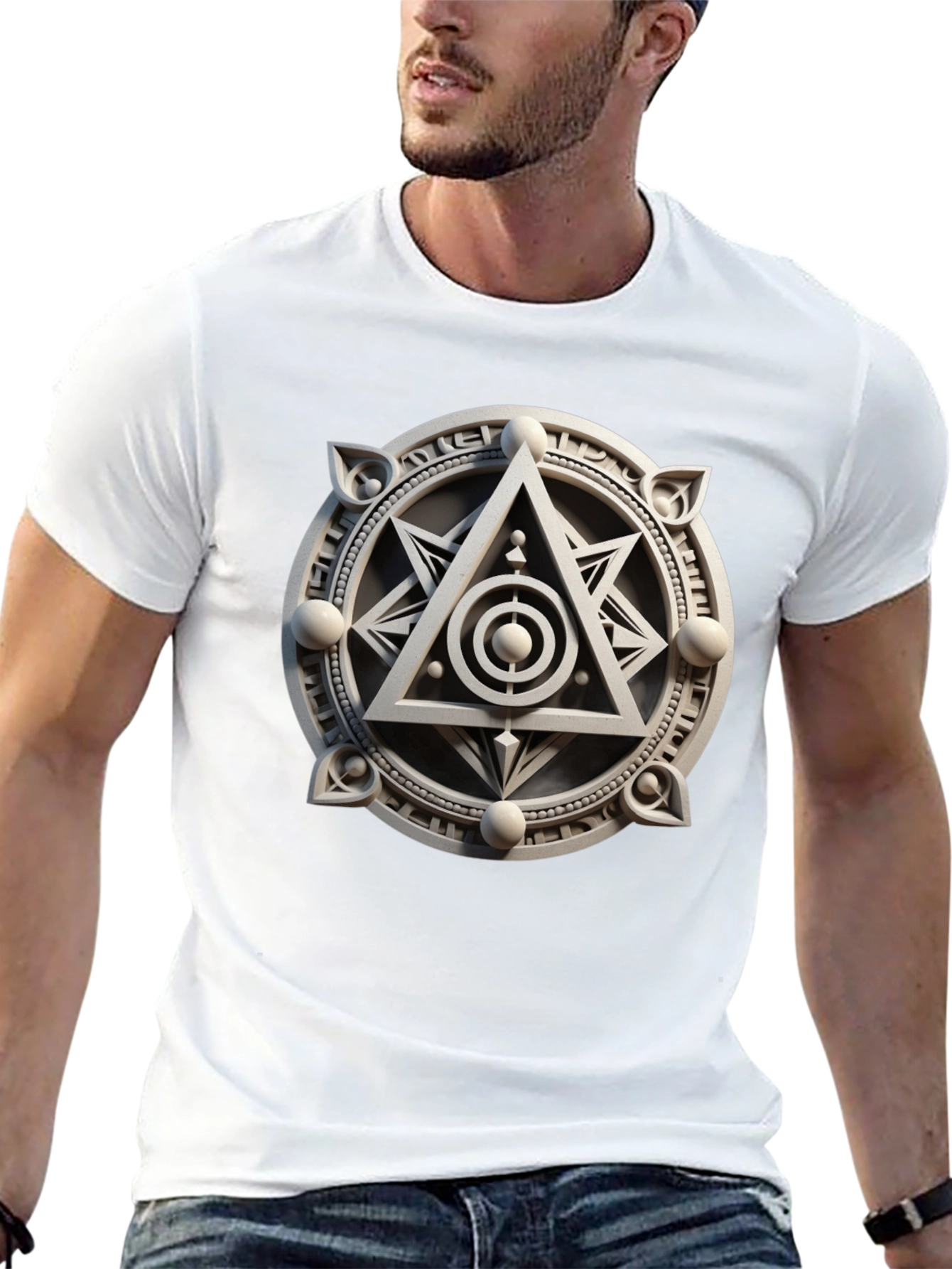 Mystic Symbol Graphic Tee - Geometric Design