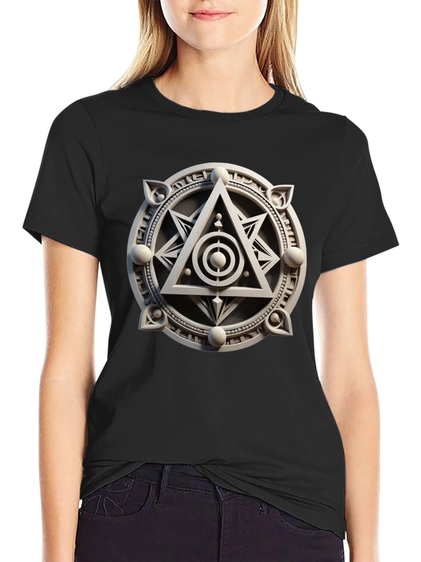 Mystic Symbol Graphic Tee - Geometric Design