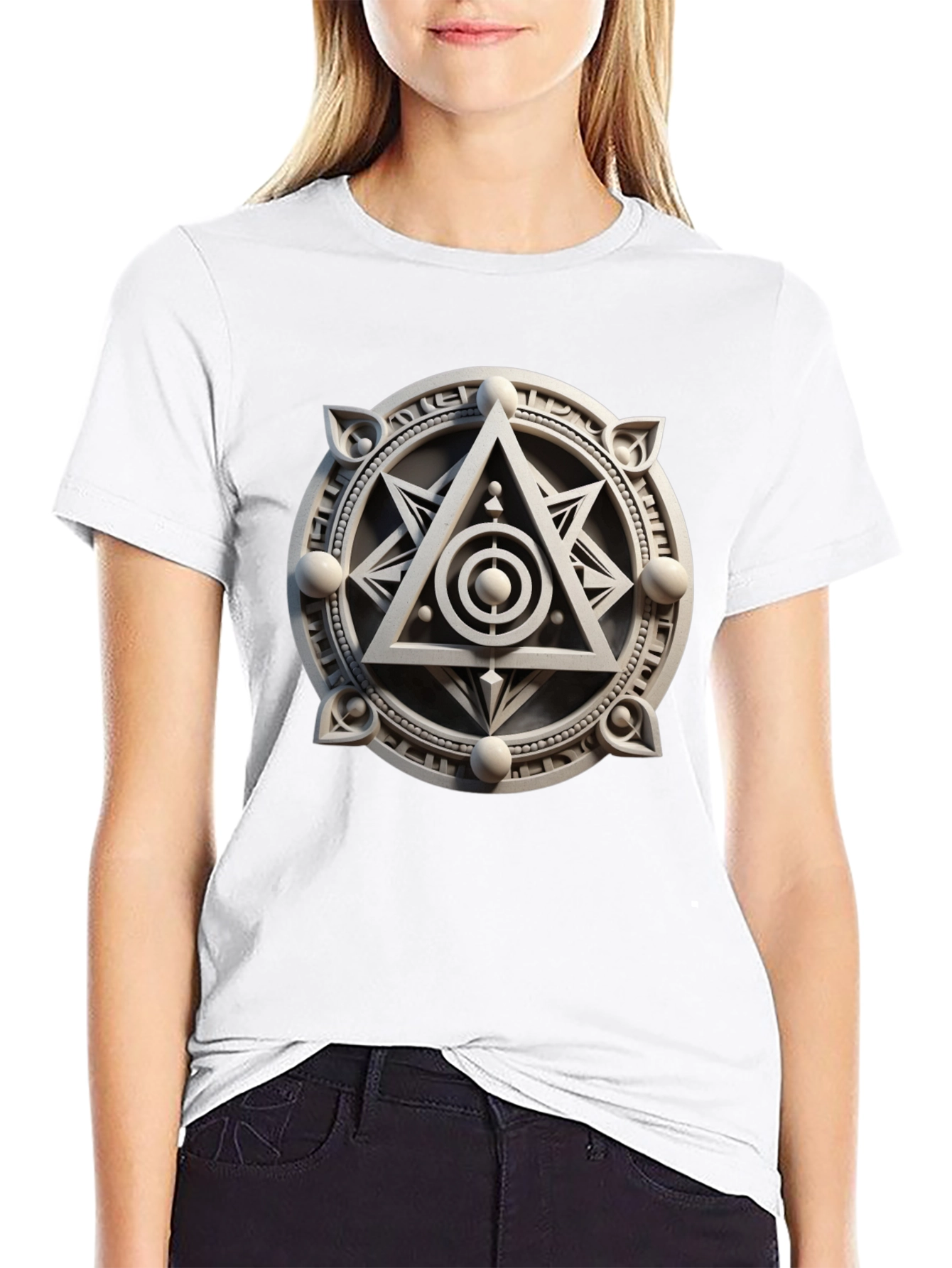 Mystic Symbol Graphic Tee - Geometric Design