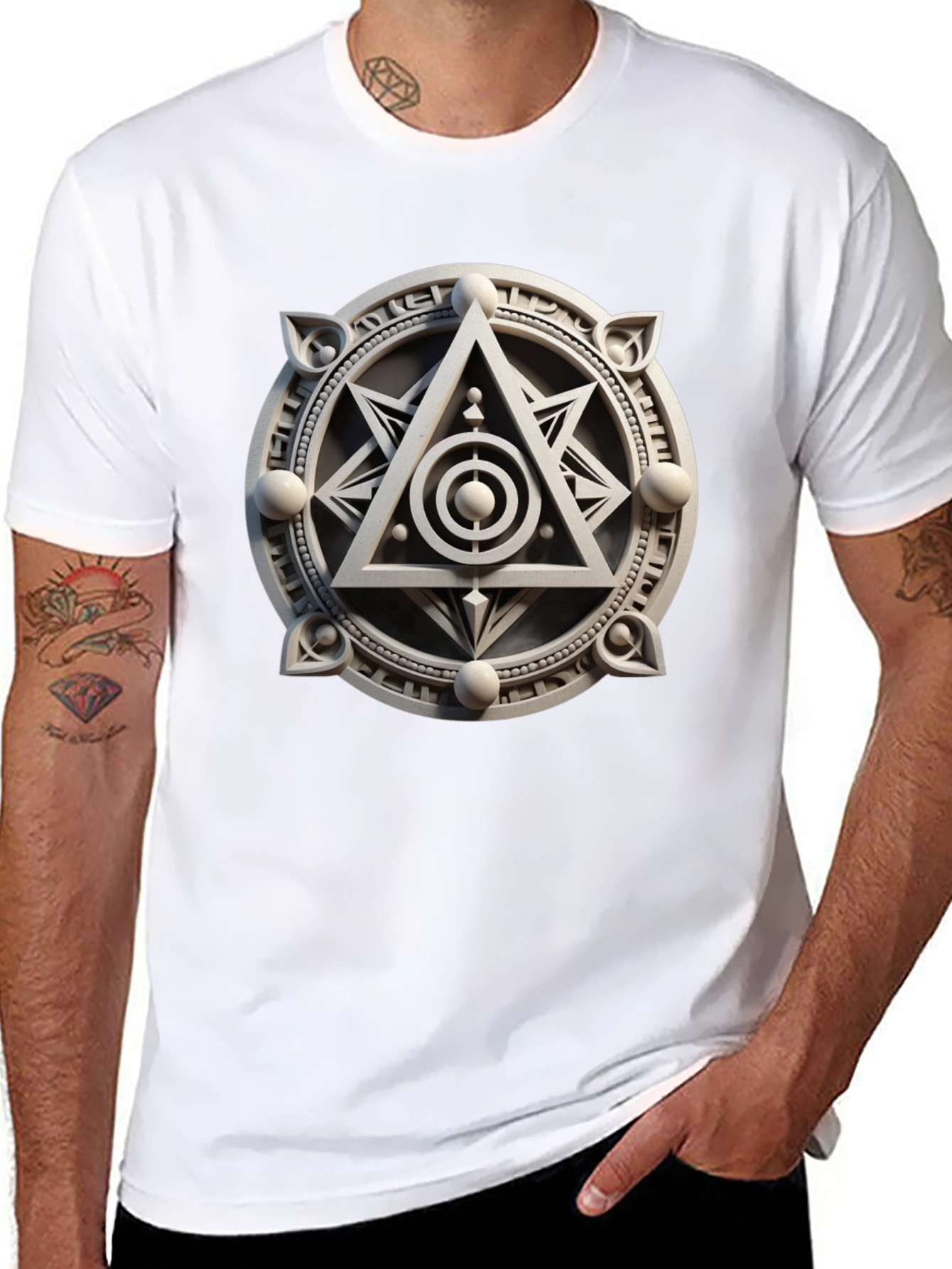 Mystic Symbol Graphic Tee - Geometric Design