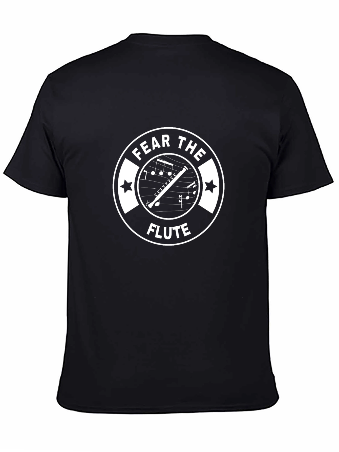 Fear the Flute Black Graphic Tee