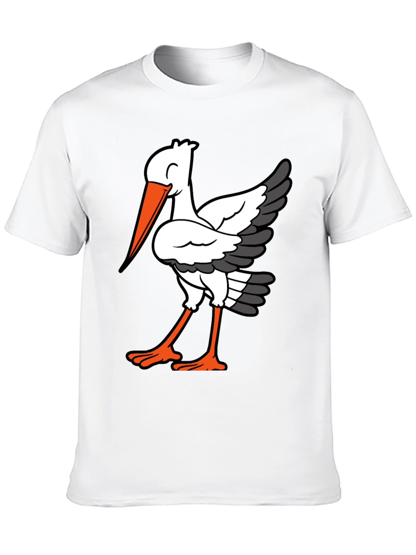 Stork Graphic Tee - Casual Comfort T-Shirt