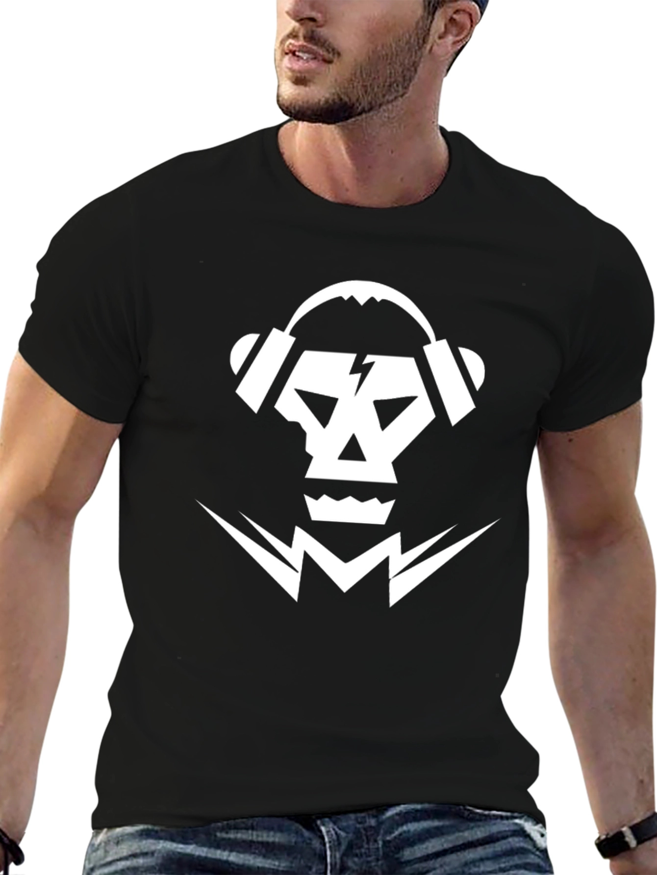 Skull Headphone Graphic Tee