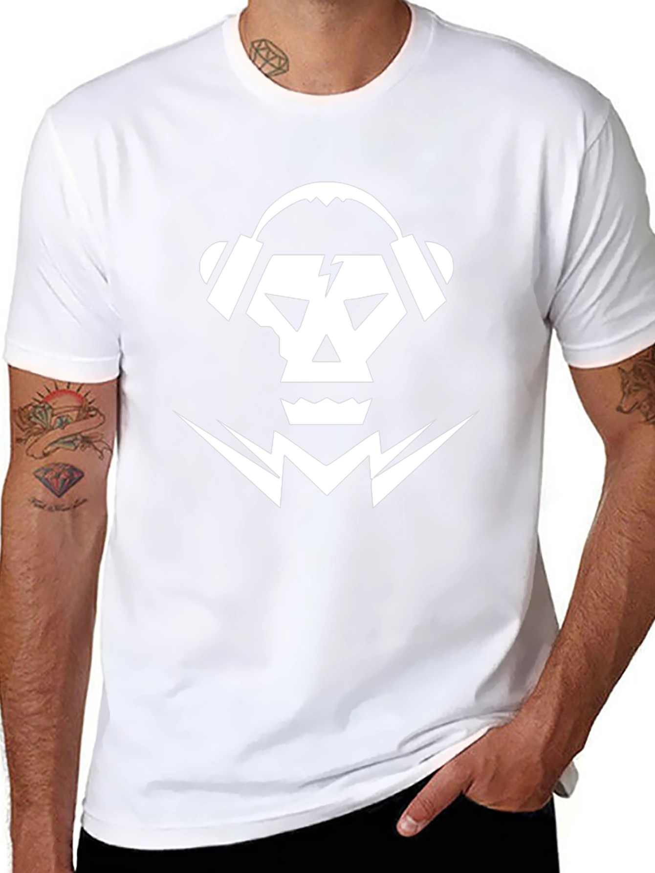 Skull Headphone Graphic Tee