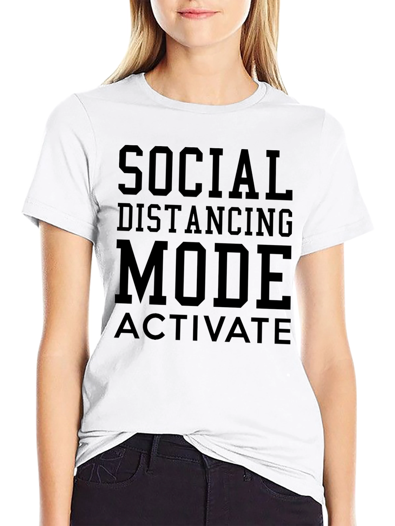 Social Distancing Mode Activated T-Shirt