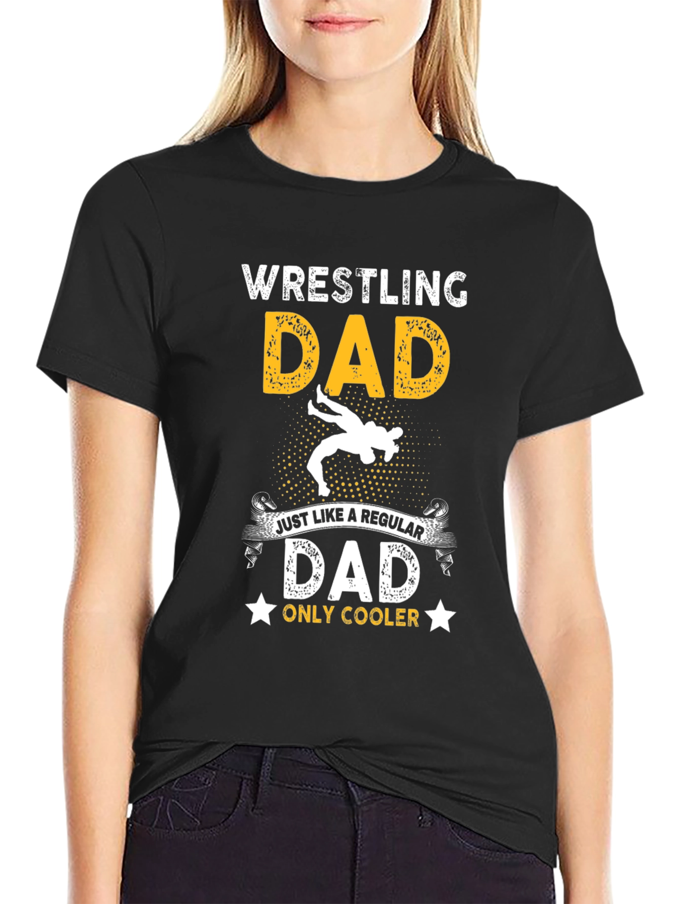 Wrestling Dad Graphic T-Shirt - Cool Fathers Day Gift