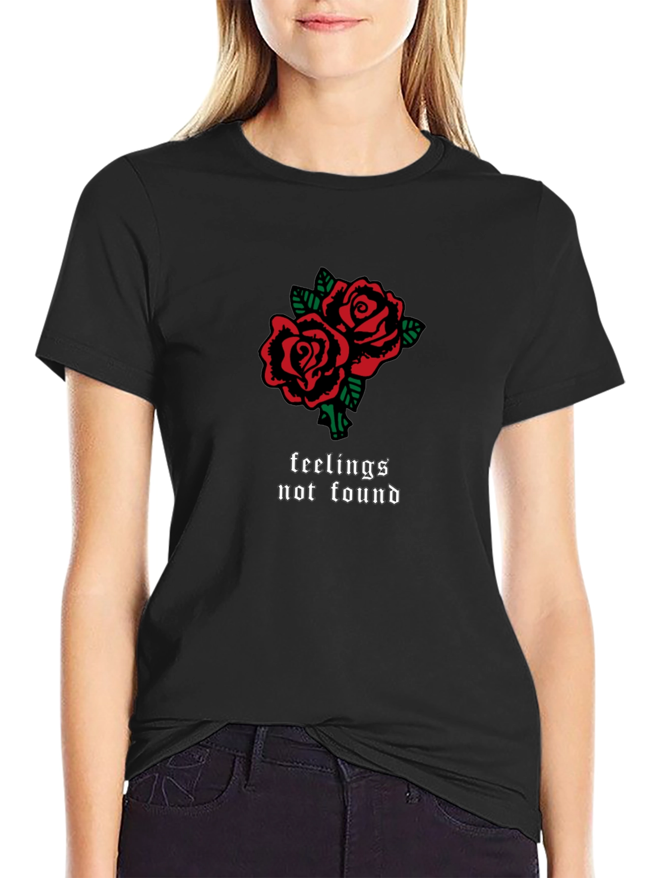 Feelings Not Found Graphic Tee - Black