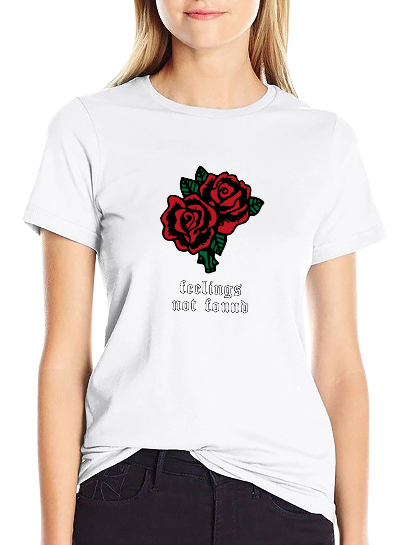 Feelings Not Found Graphic Tee - Black