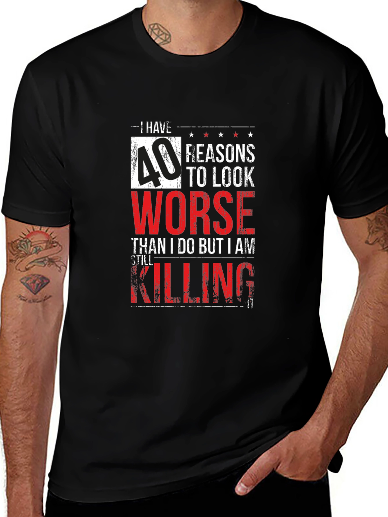Funny 40th Birthday T-Shirt - Still Killing It