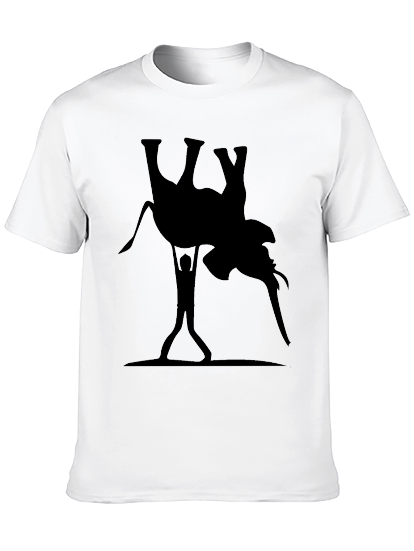 Elephant Lift Graphic Tee - Black Cotton T-Shirt