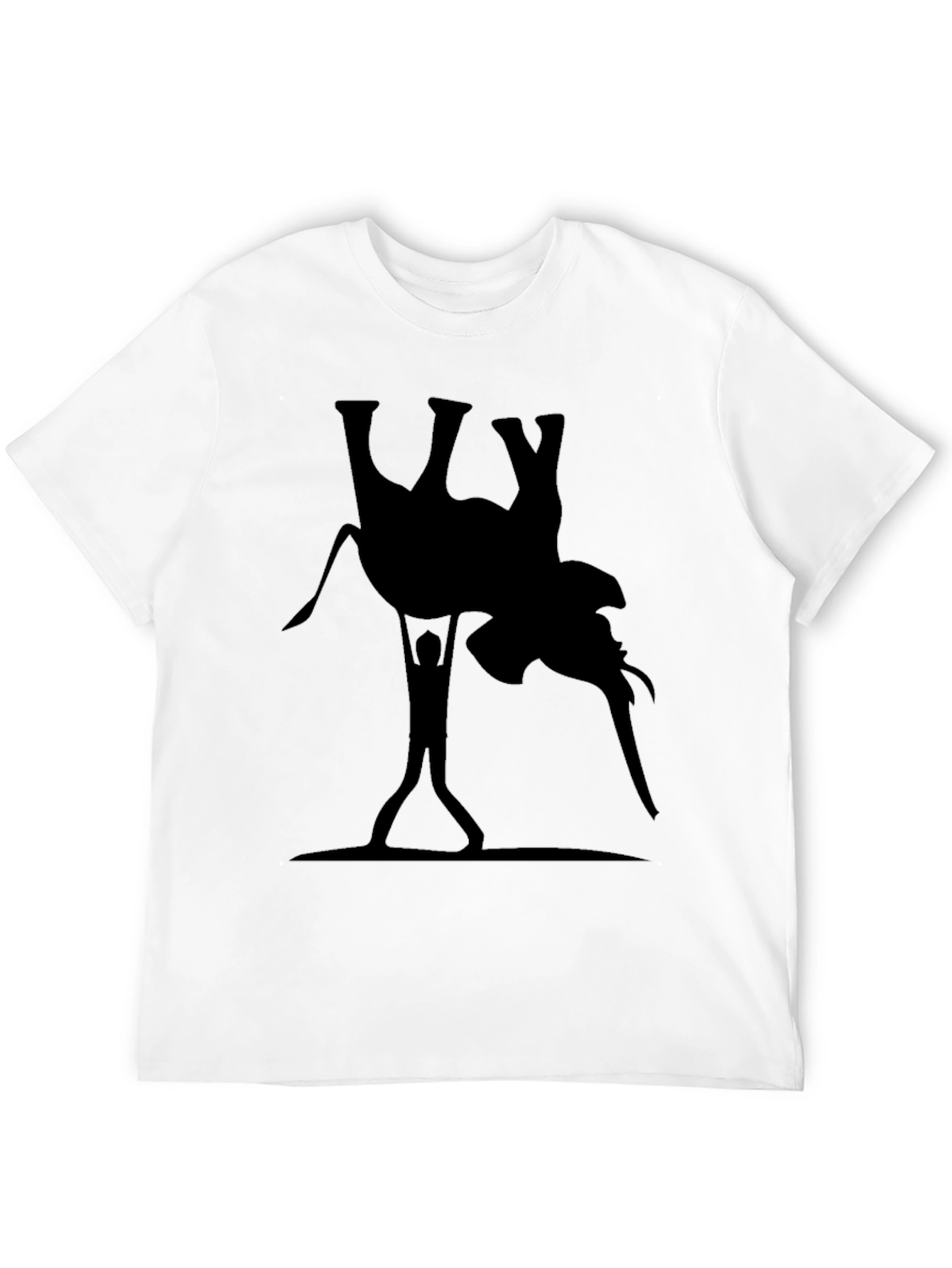 Elephant Lift Graphic Tee - Black Cotton T-Shirt