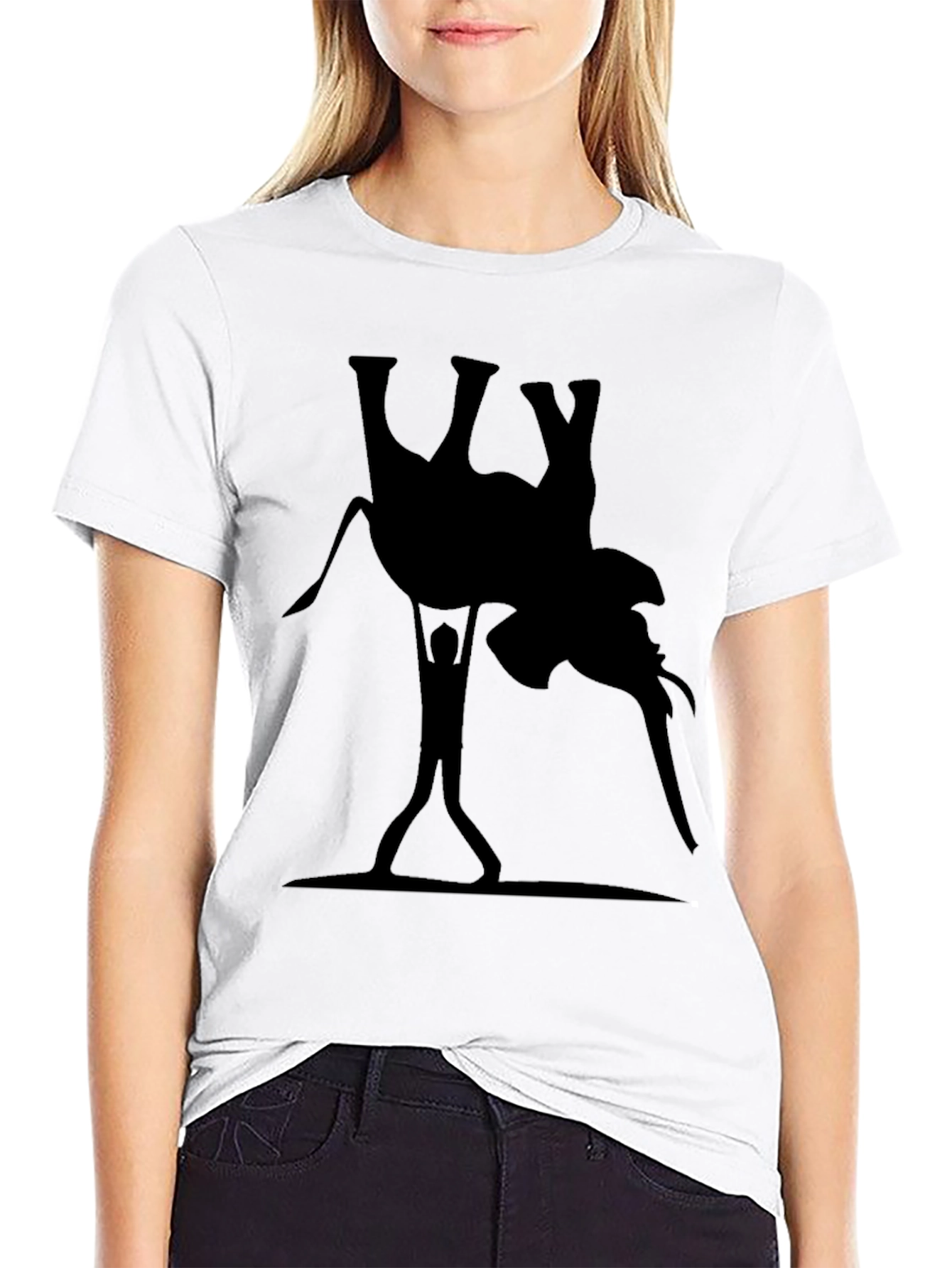 Elephant Lift Graphic Tee - Black Cotton T-Shirt