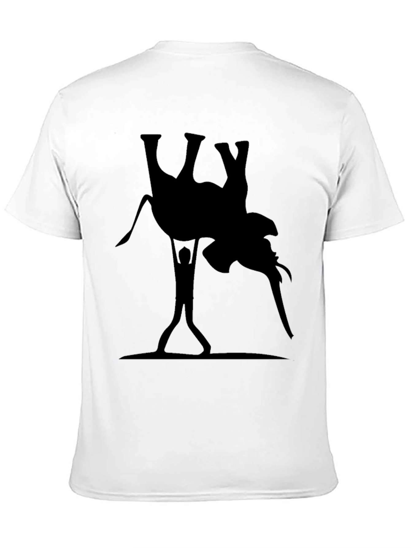 Elephant Lift Graphic Tee - Black Cotton T-Shirt