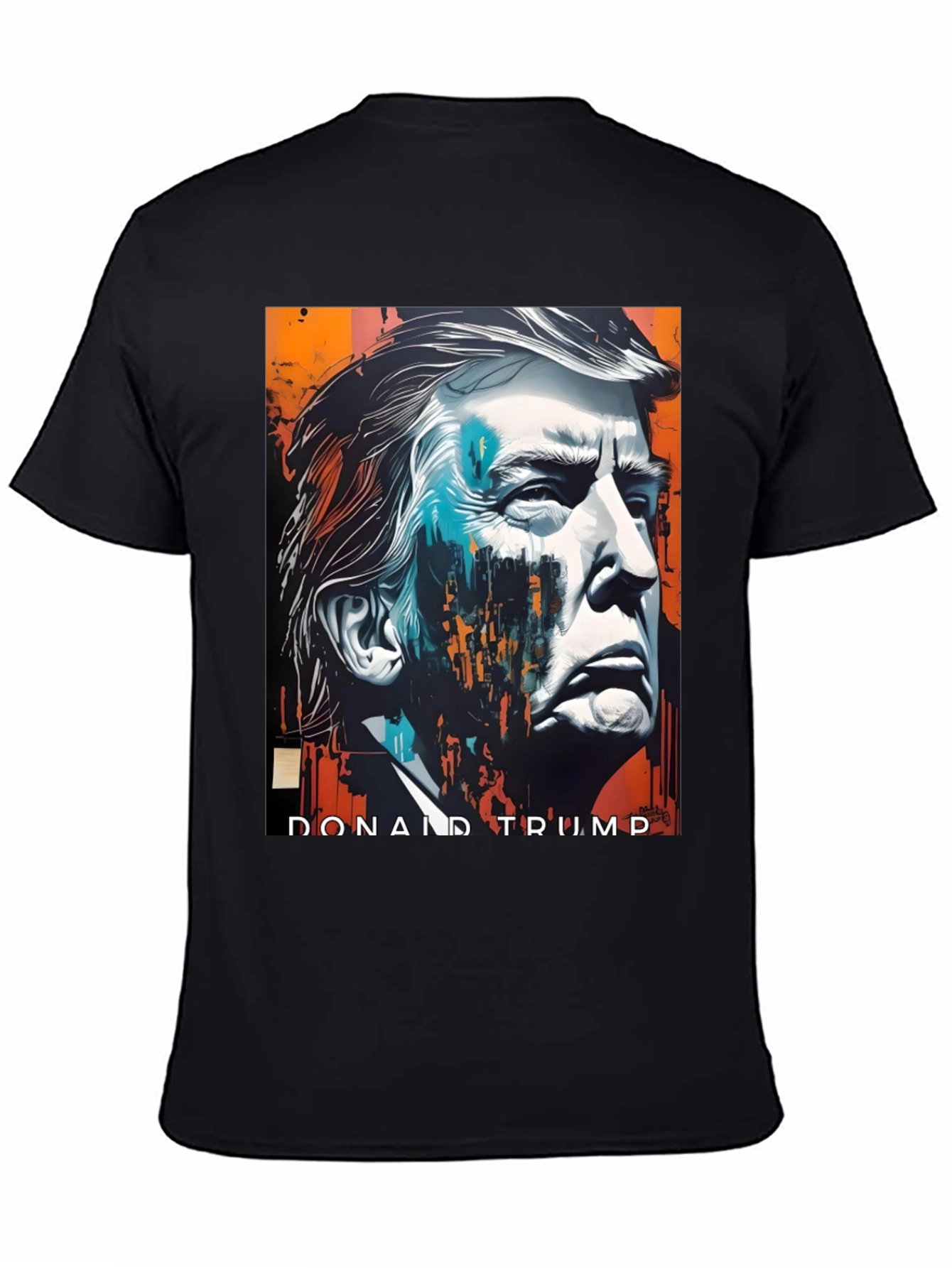 Donald Trump Graphic Print Tee - Black
