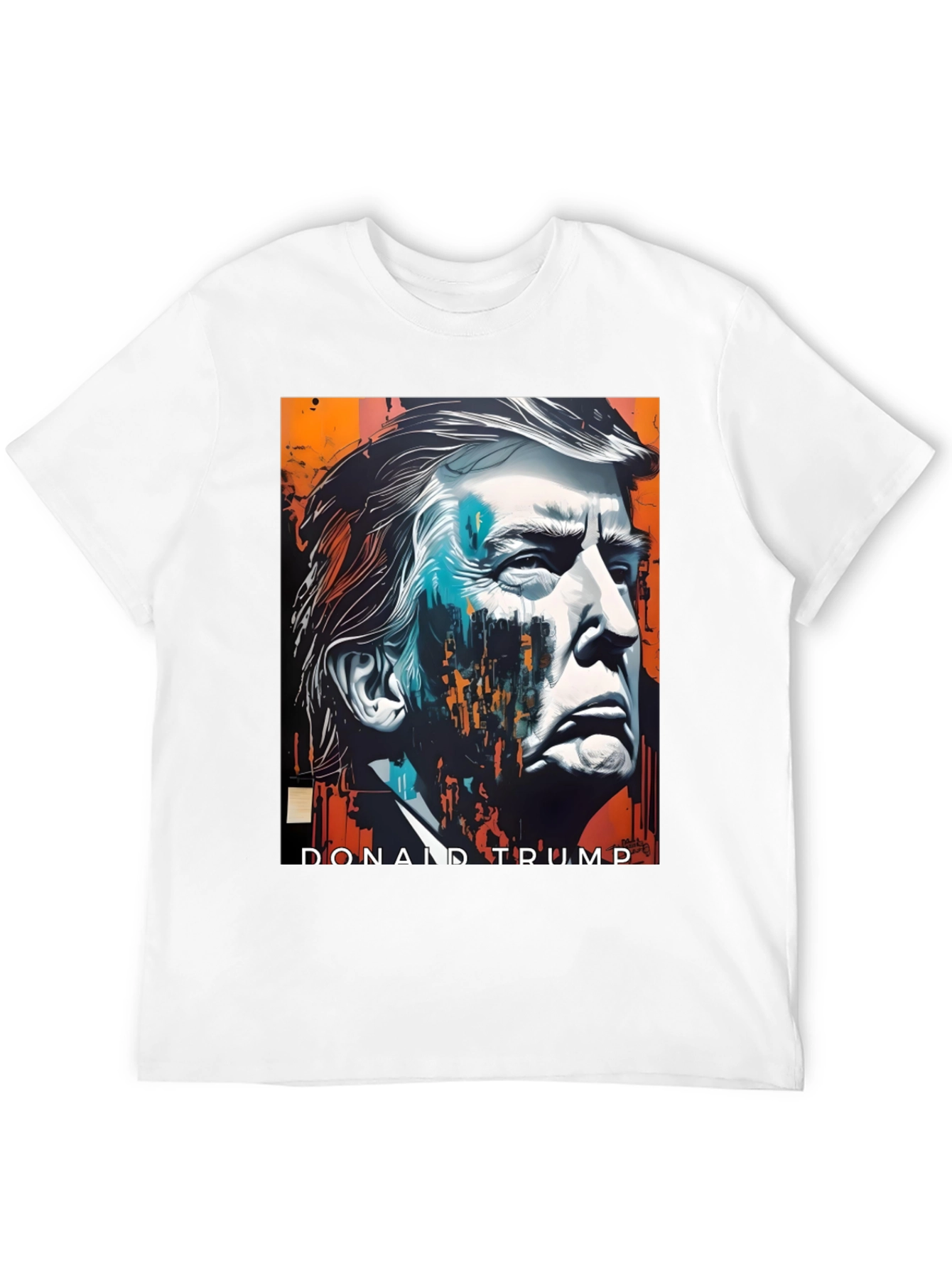 Donald Trump Graphic Print Tee - Black