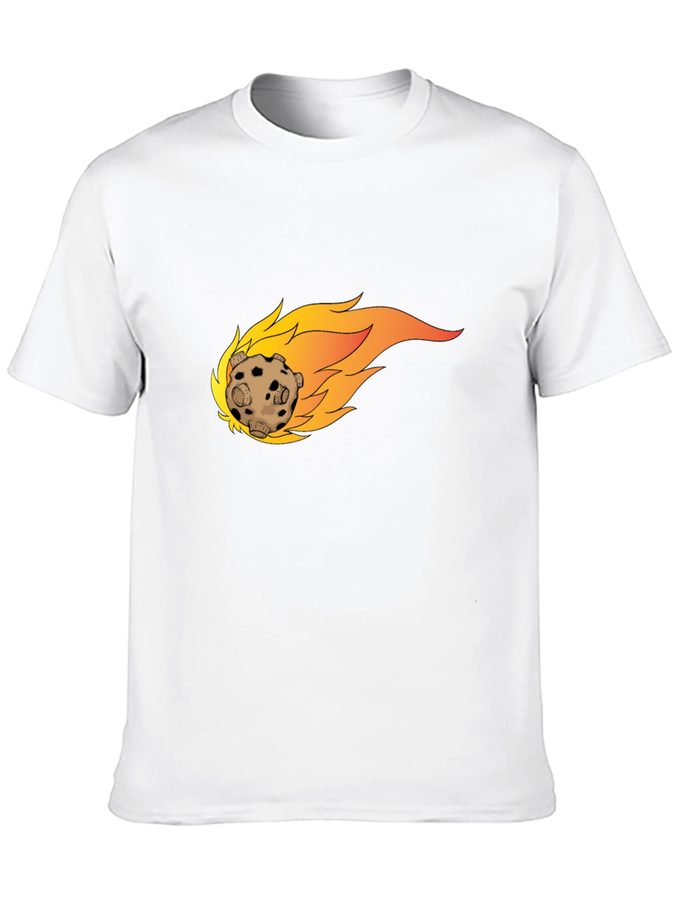 Meteor Graphic Tee - Bold Black Cotton T-Shirt