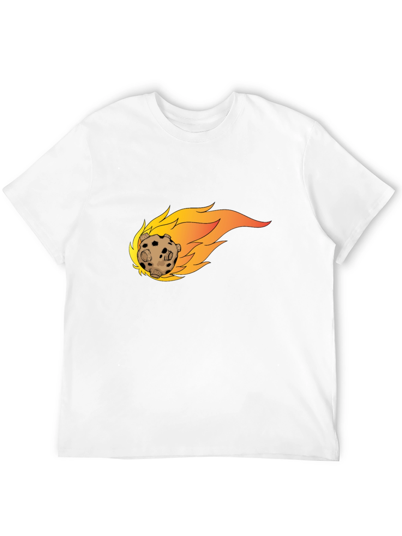 Meteor Graphic Tee - Bold Black Cotton T-Shirt