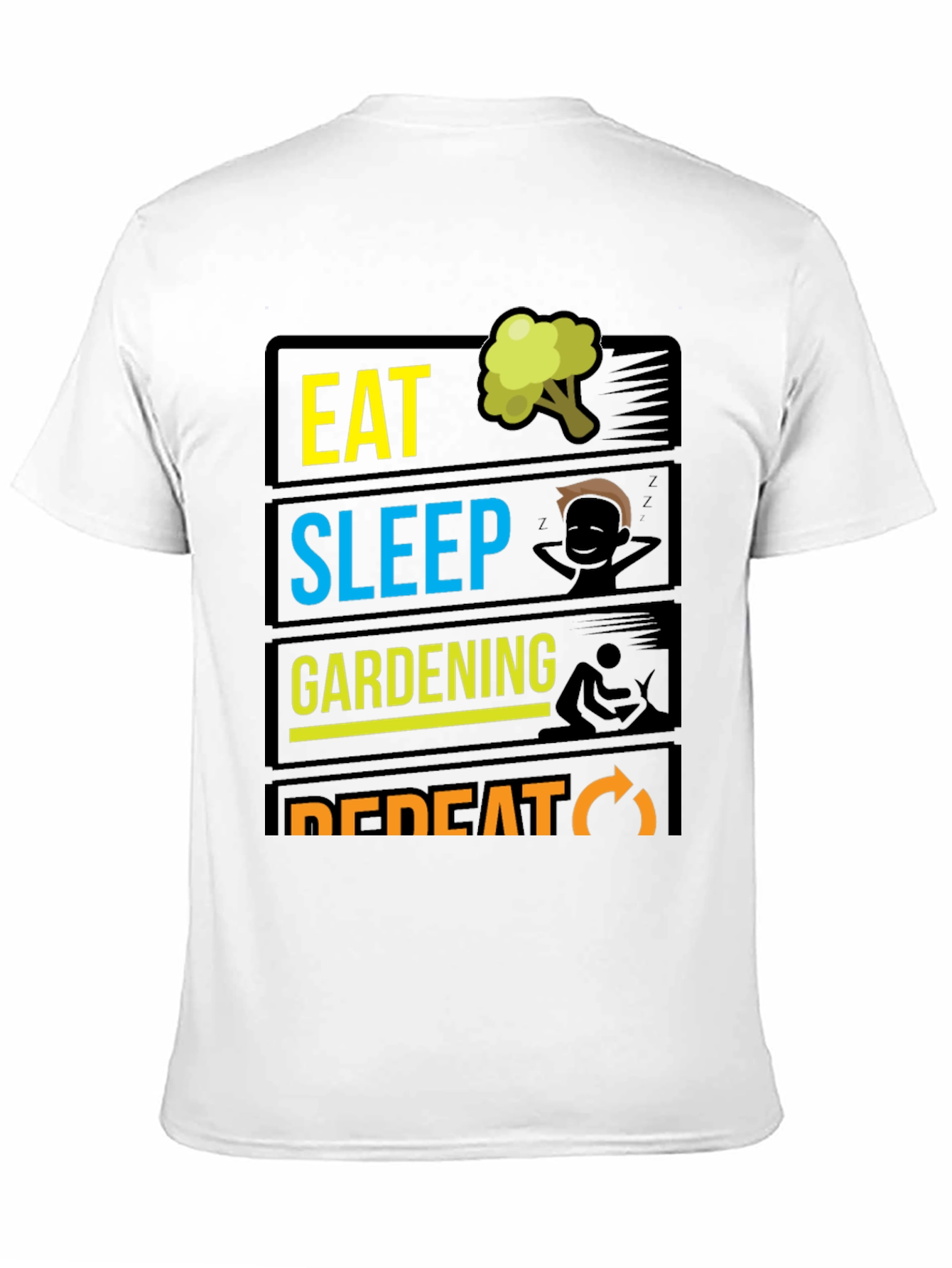Eat Sleep Gardening Repeat T-Shirt
