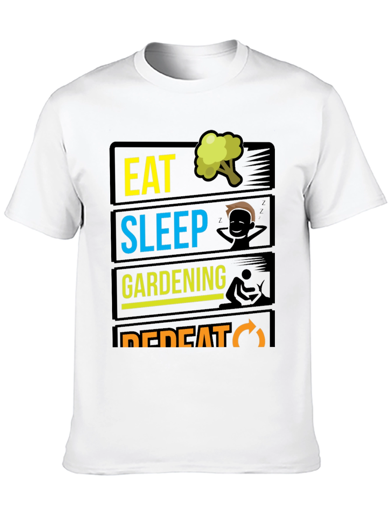 Eat Sleep Gardening Repeat T-Shirt