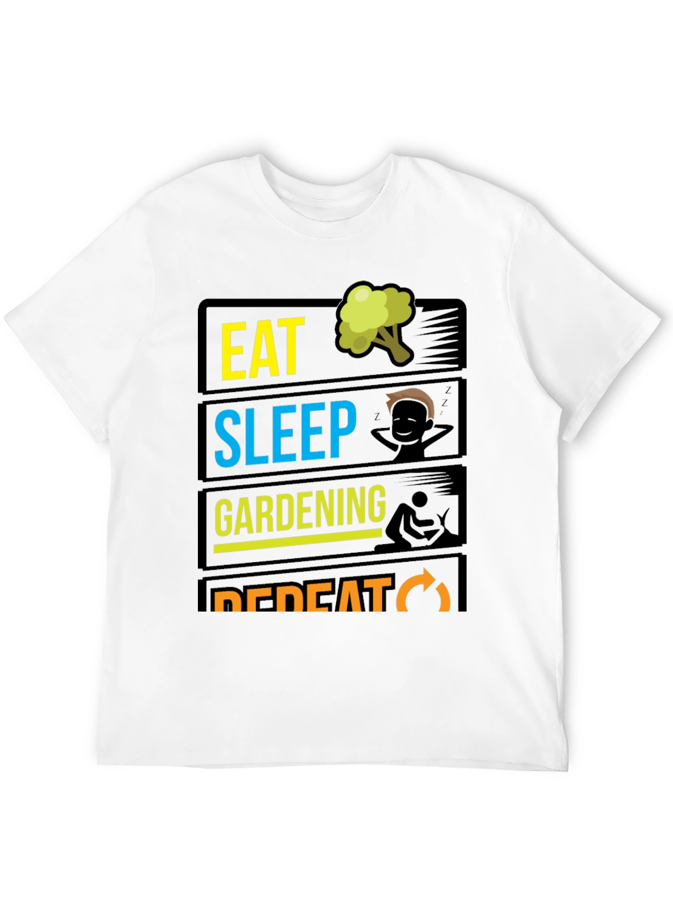 Eat Sleep Gardening Repeat T-Shirt