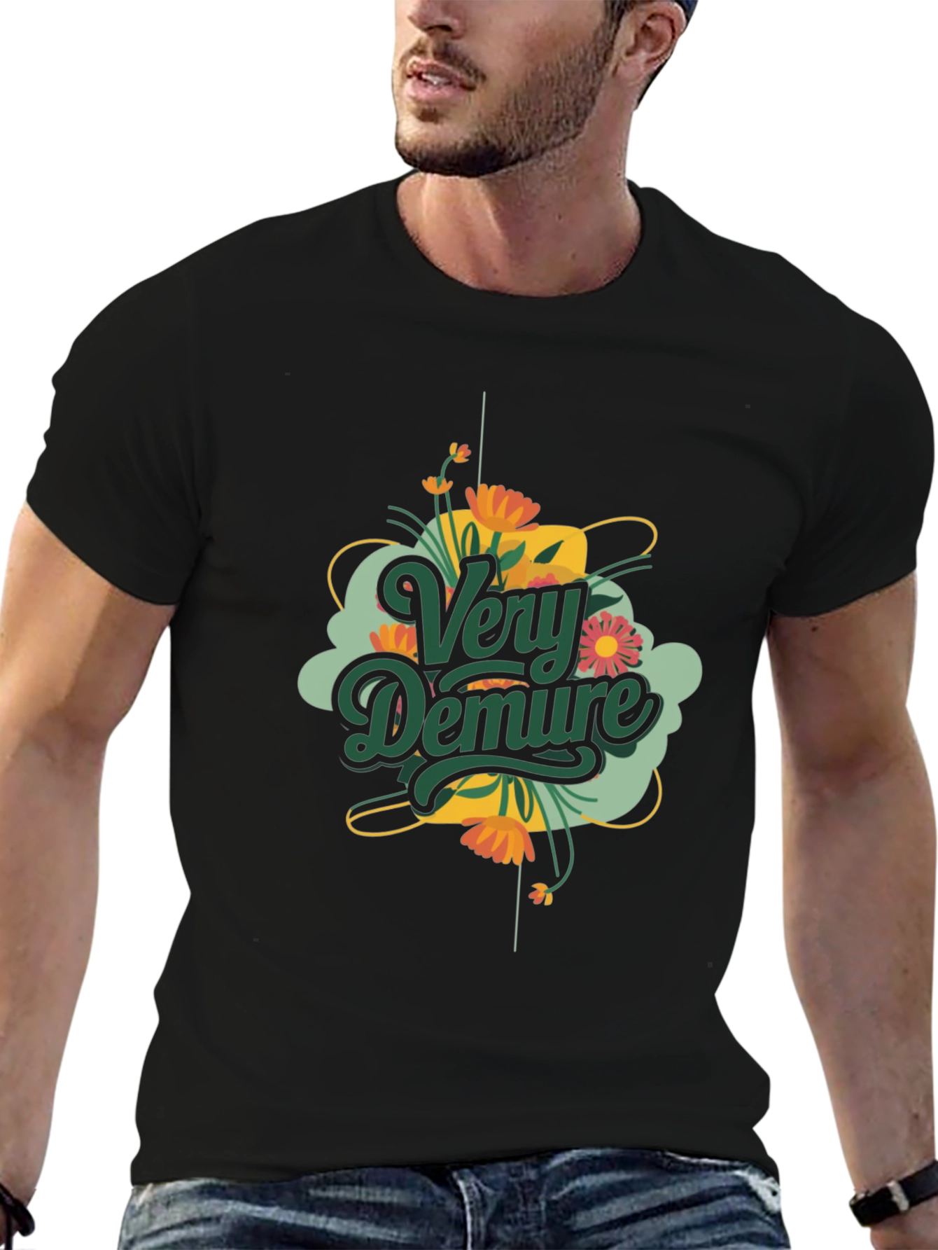 Very Demure Graphic T-Shirt Black