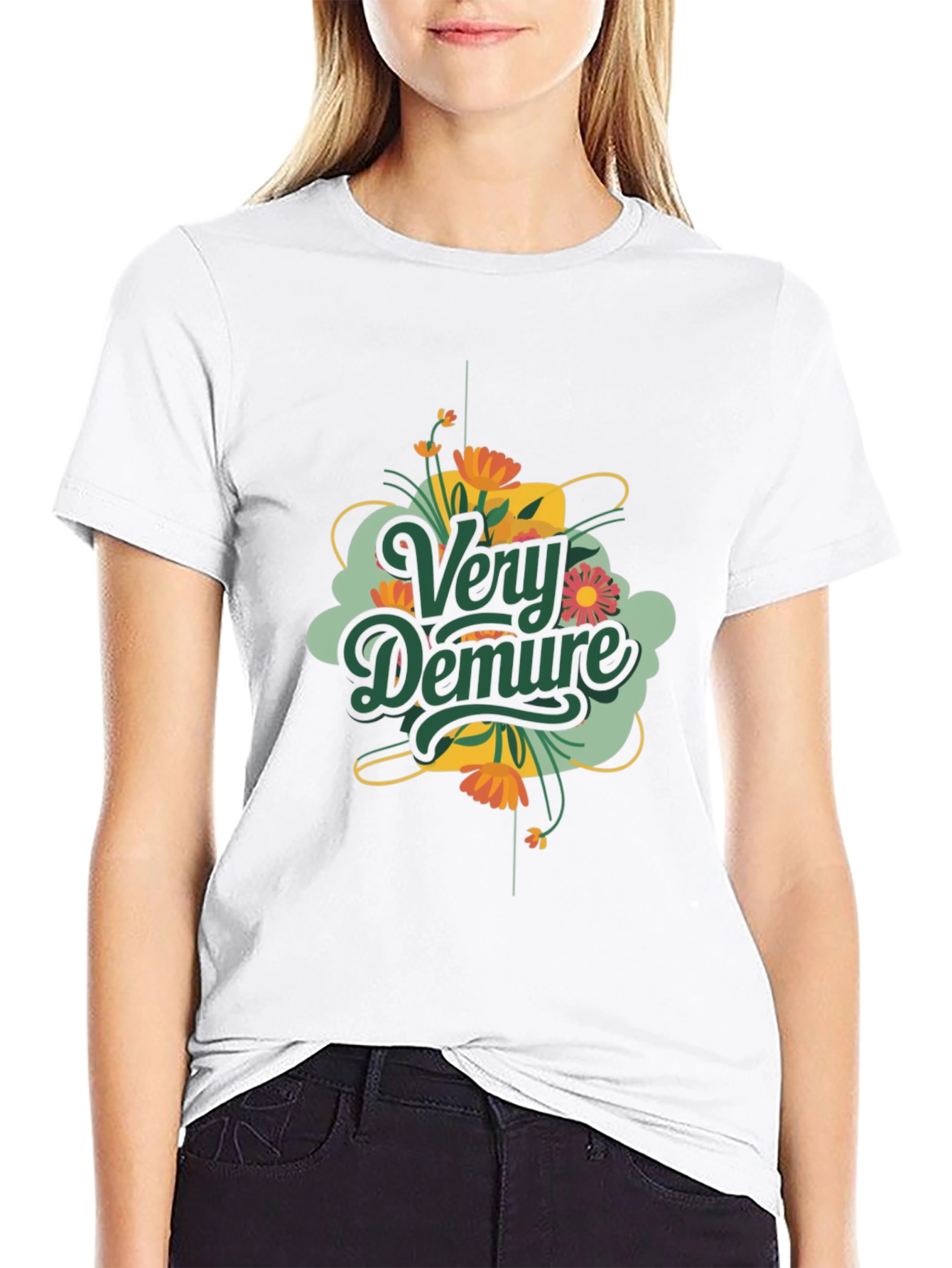 Very Demure Graphic T-Shirt Black