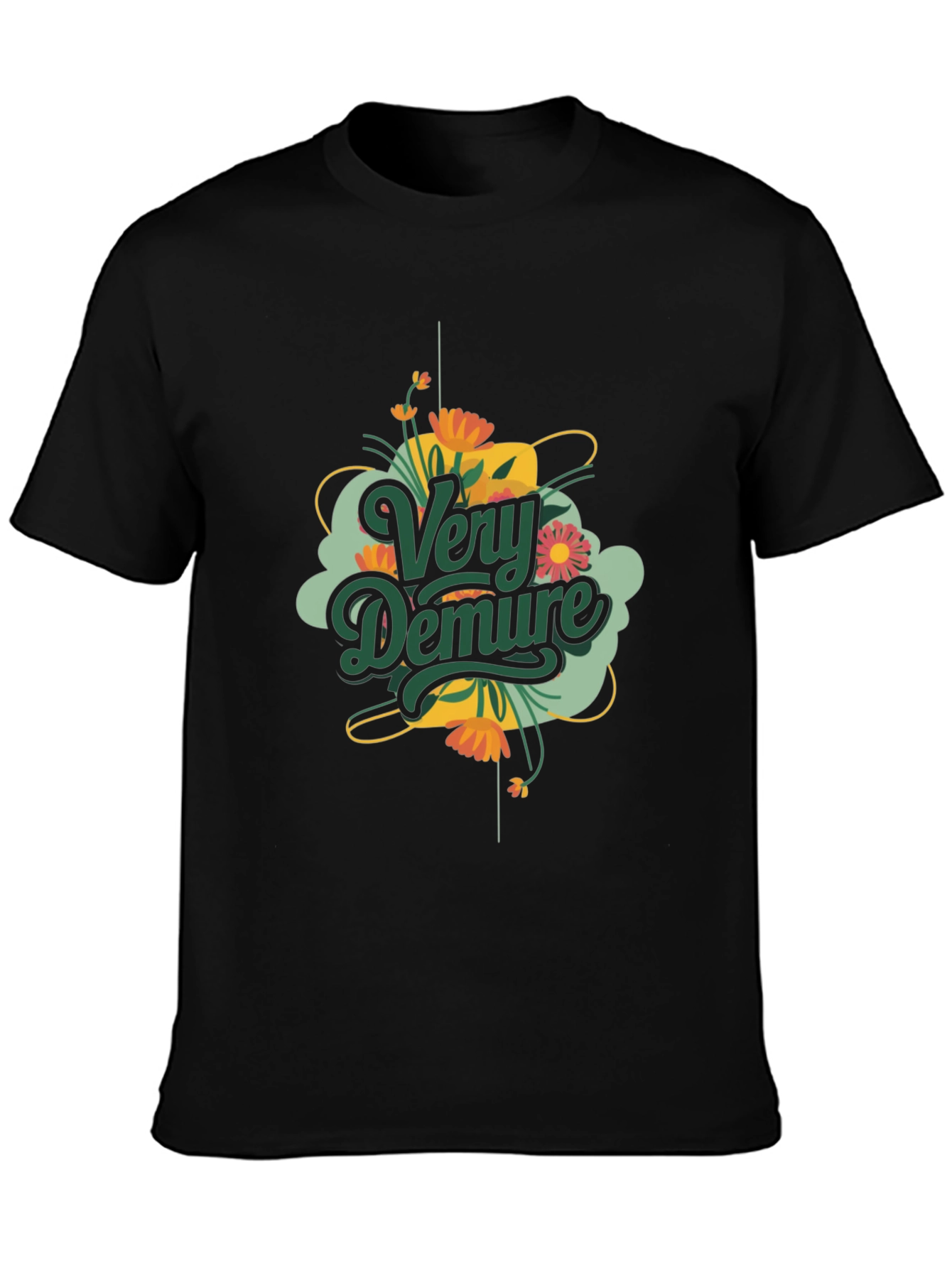 Very Demure Graphic T-Shirt Black