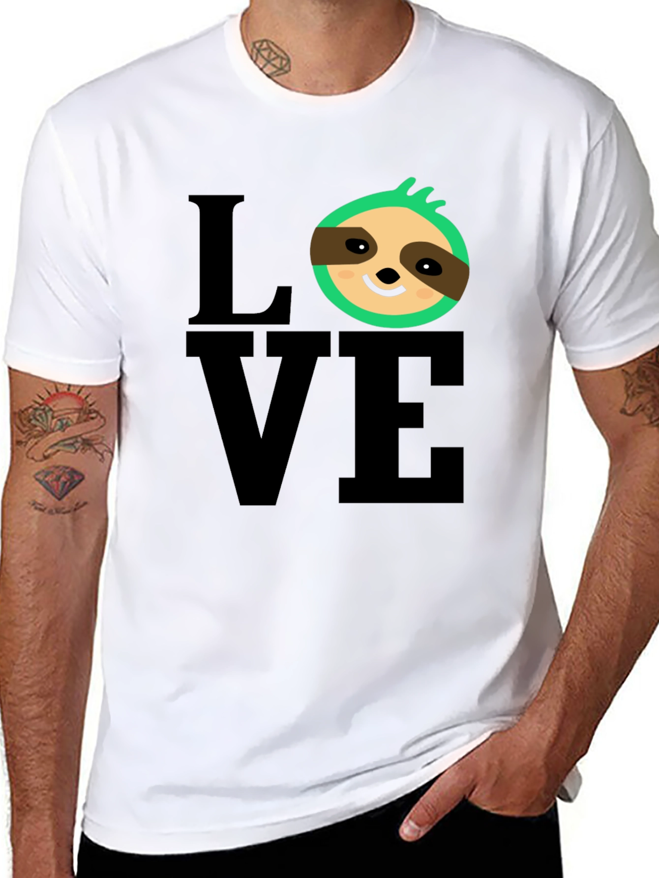 Sloth Love T-Shirt - Cute & Fun Graphic Tee