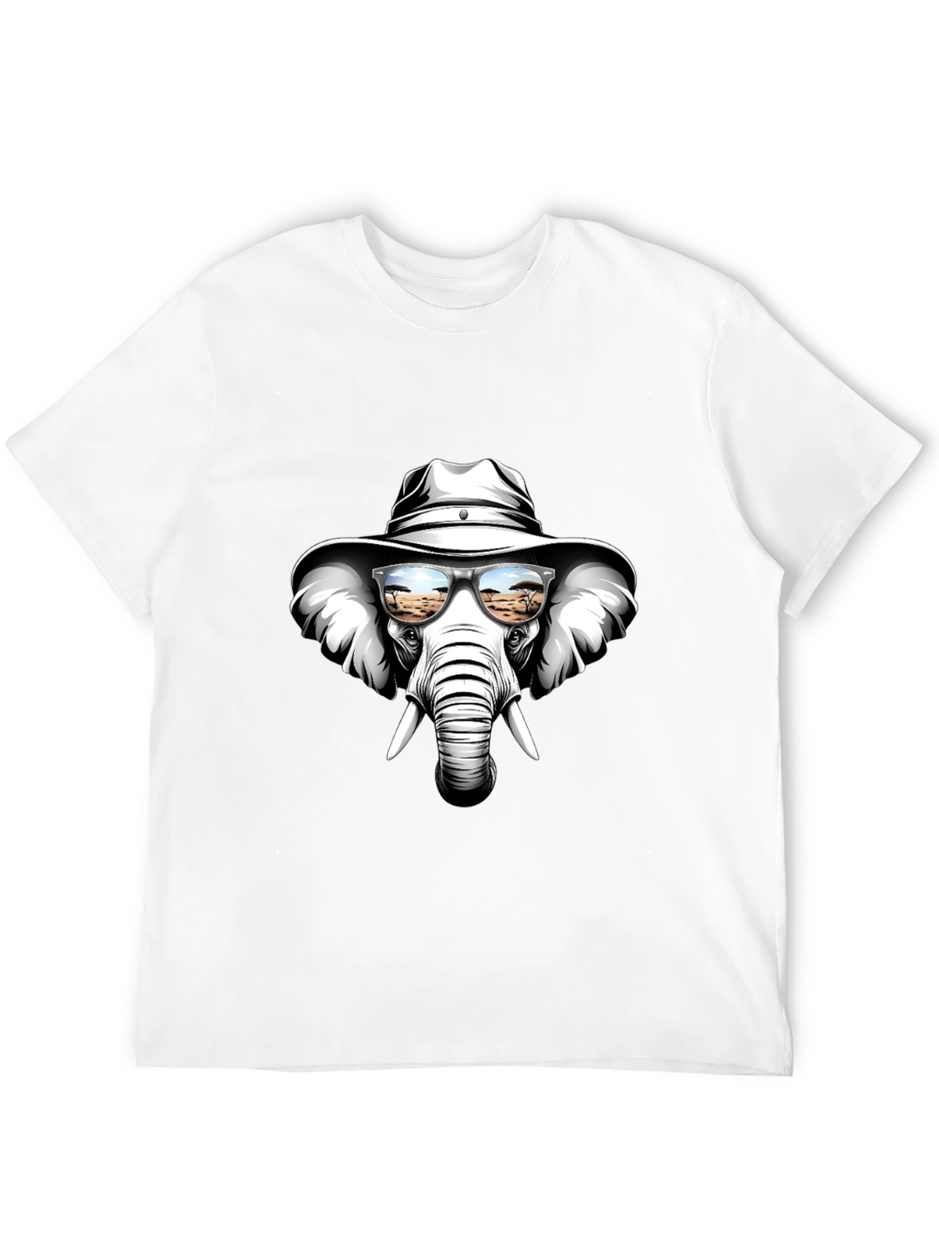 Cool Elephant T-Shirt: Safari Shades & Cowboy Hat