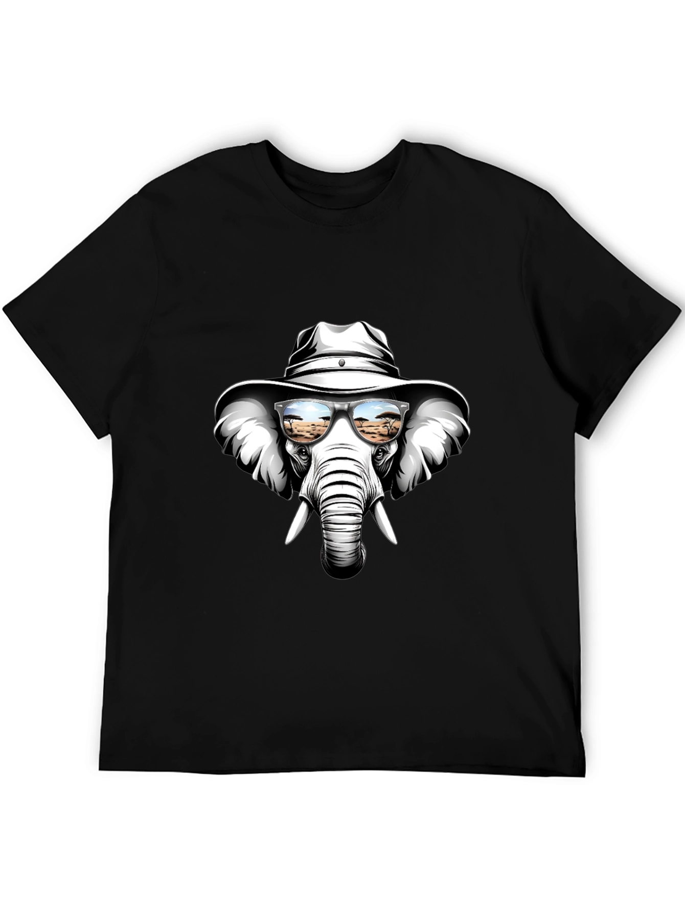 Cool Elephant T-Shirt: Safari Shades & Cowboy Hat