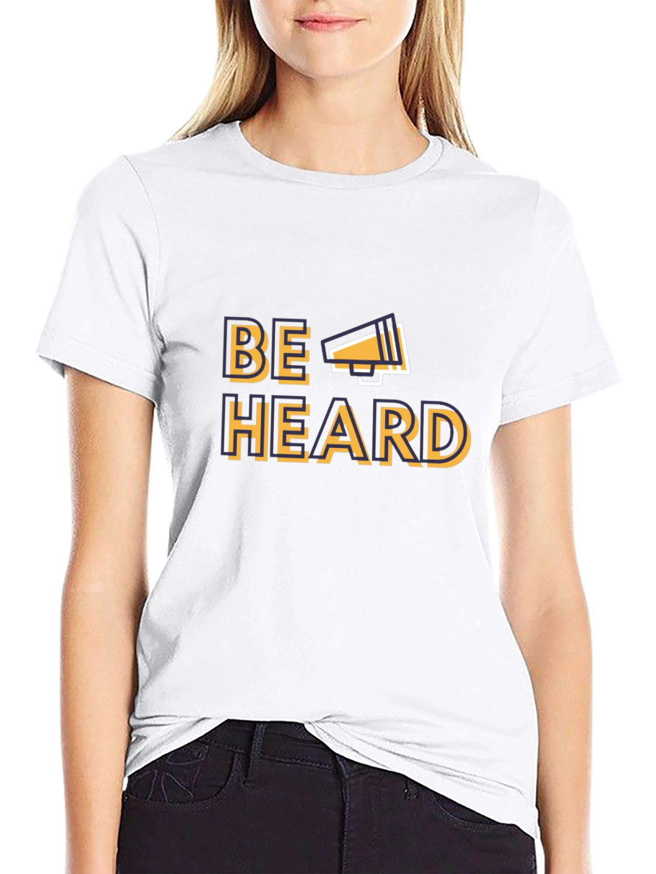 Be Heard Graphic T-Shirt - Black Cotton Tee