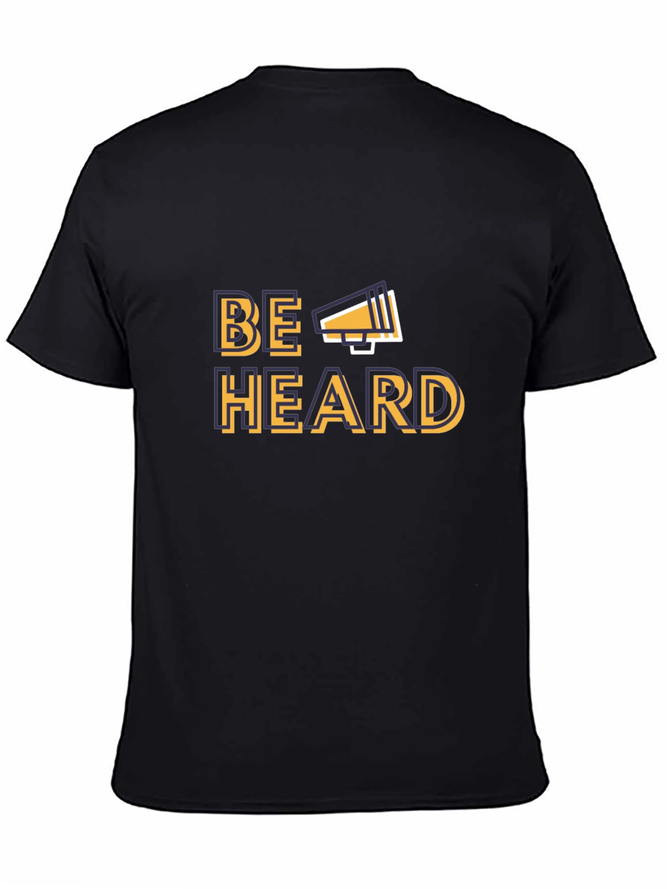 Be Heard Graphic T-Shirt - Black Cotton Tee