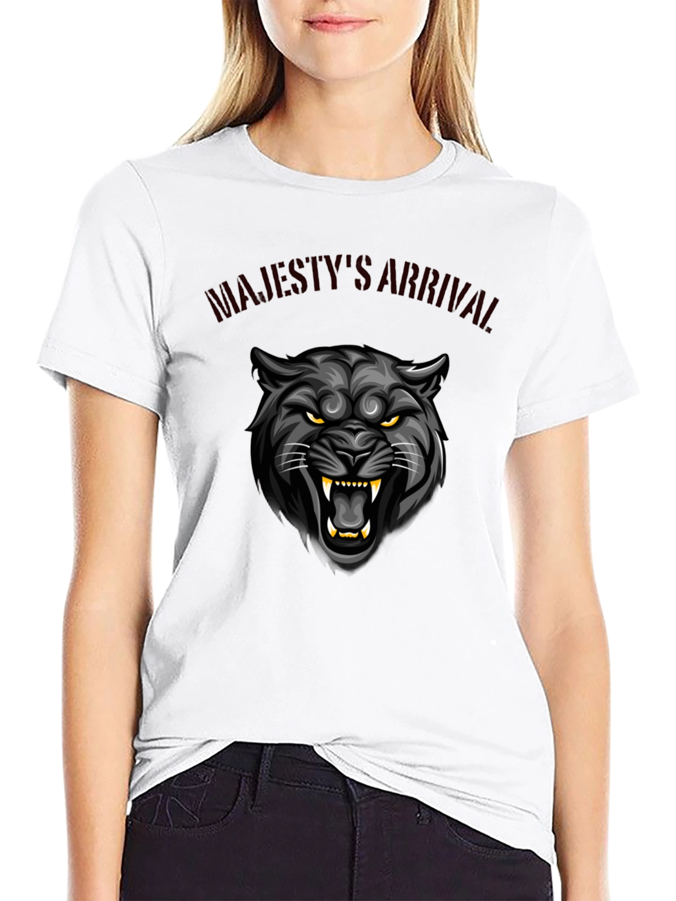 Majestys Arrival Black Panther Graphic Tee