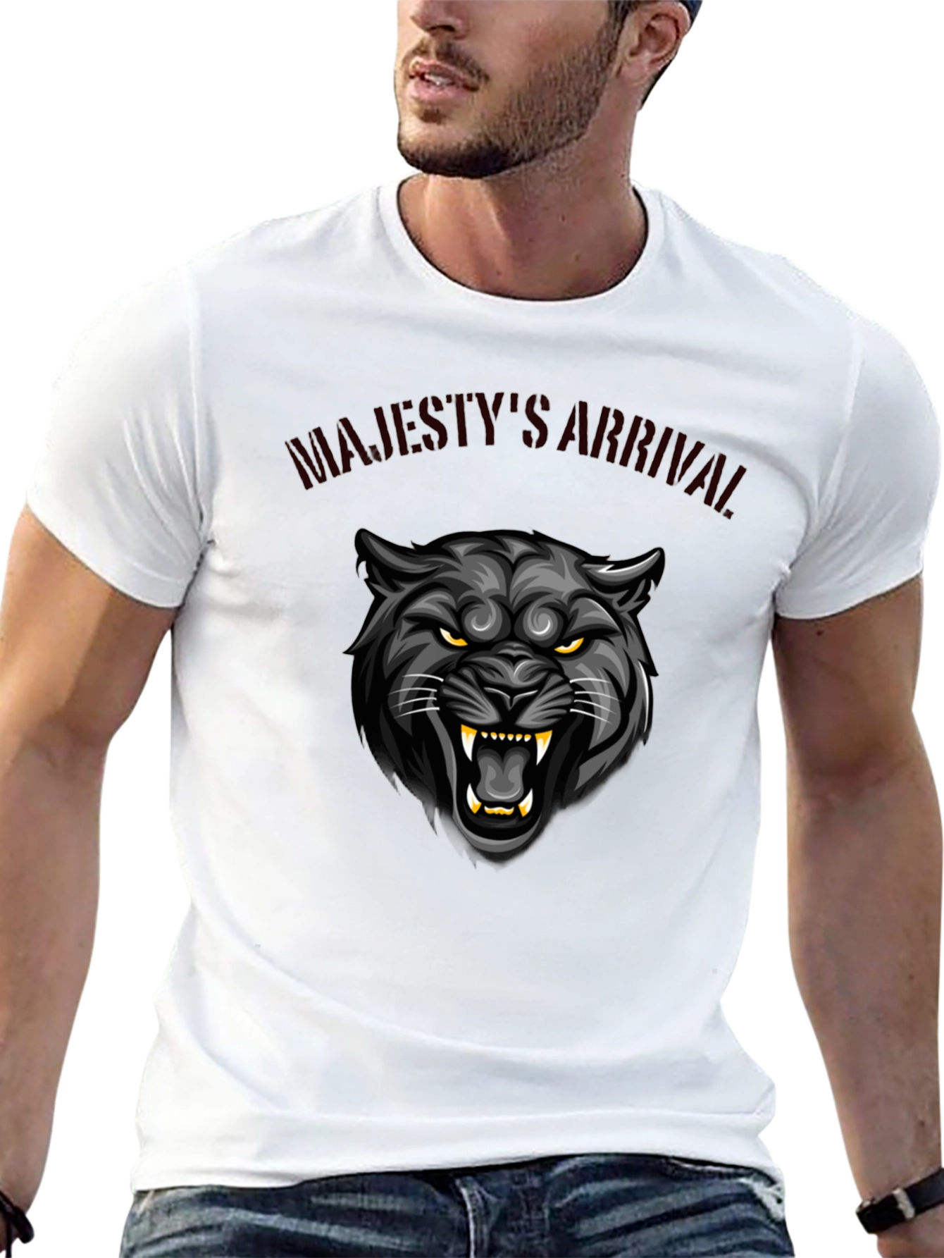 Majestys Arrival Black Panther Graphic Tee
