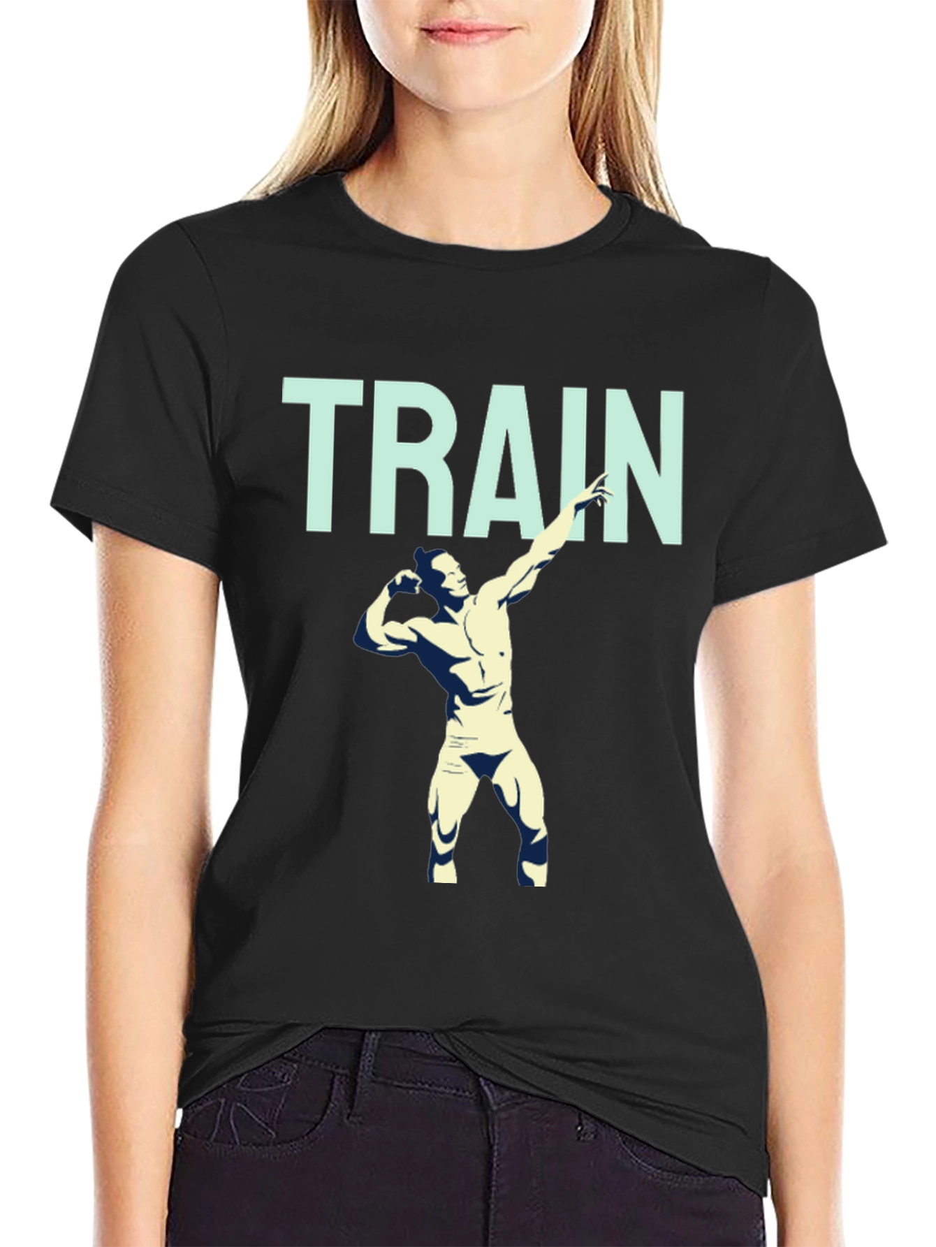 Train Gym T-Shirt Bodybuilder Fitness Workout Tee
