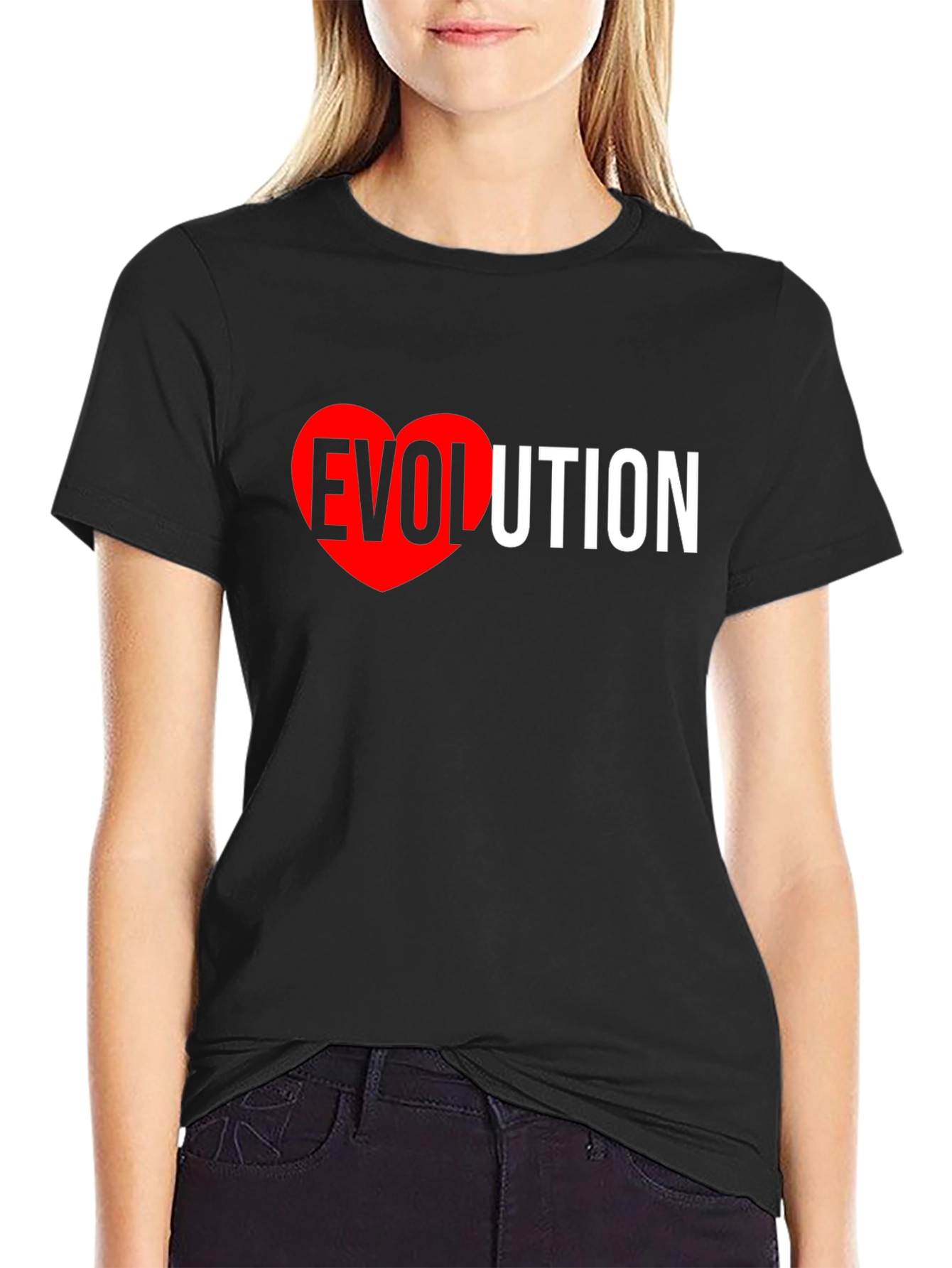 Evolution Heart Graphic T-Shirt